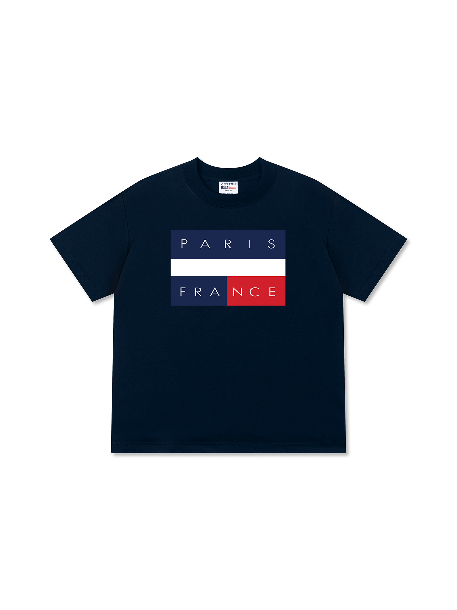 Áo Thun Relaxed Fit Paris France Flag