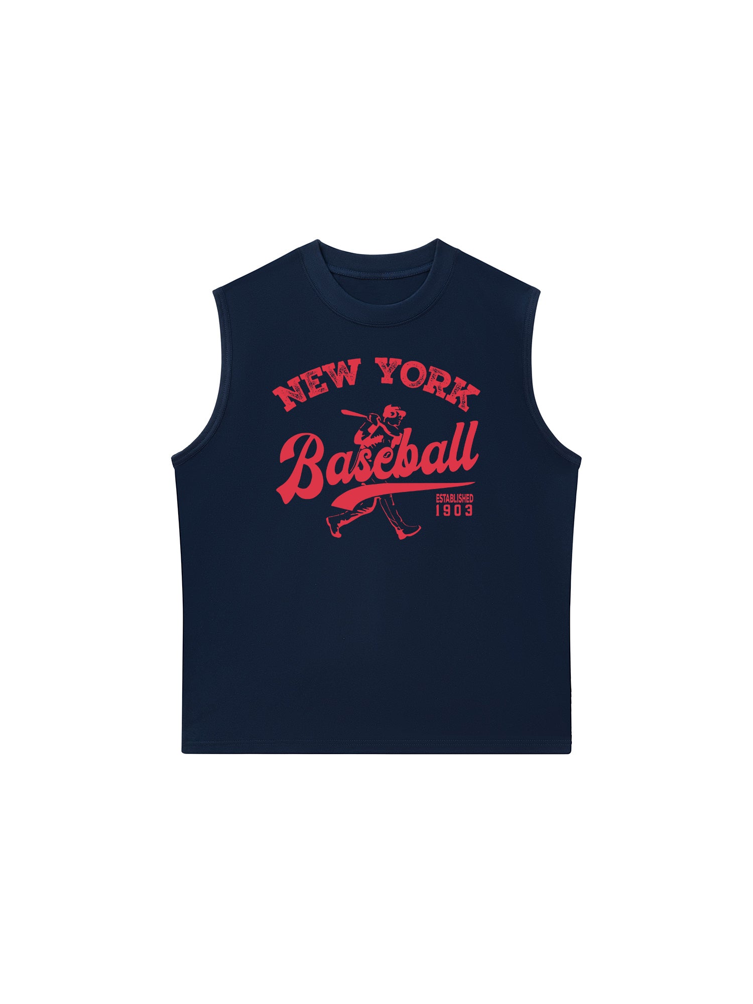 Áo Ba Lỗ Relaxed Fit New York Baseball Pink