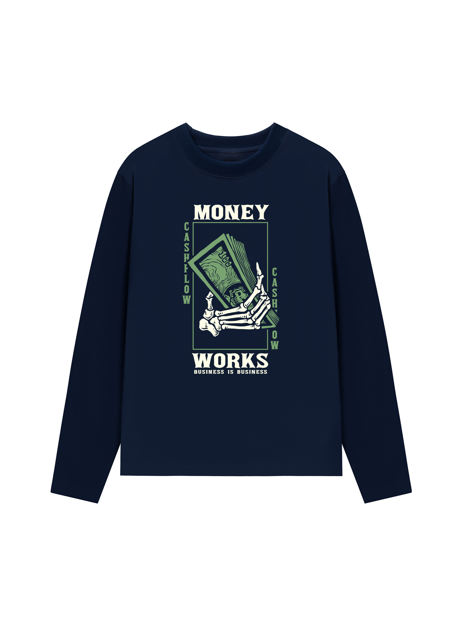 Áo Thun Dài Tay Money Works Business Is Business