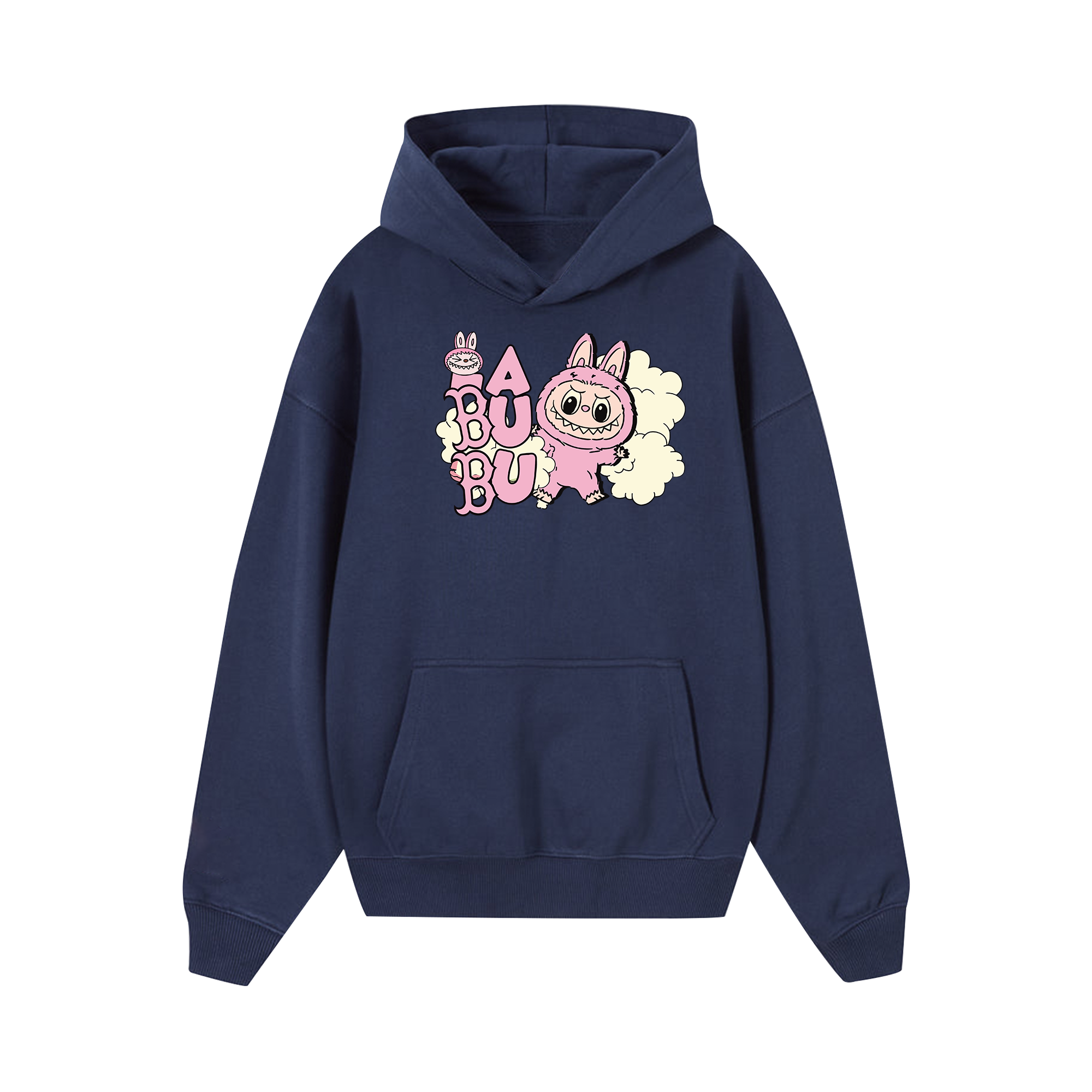 MLB Labubu Pink Cloudy Boston Hoodie