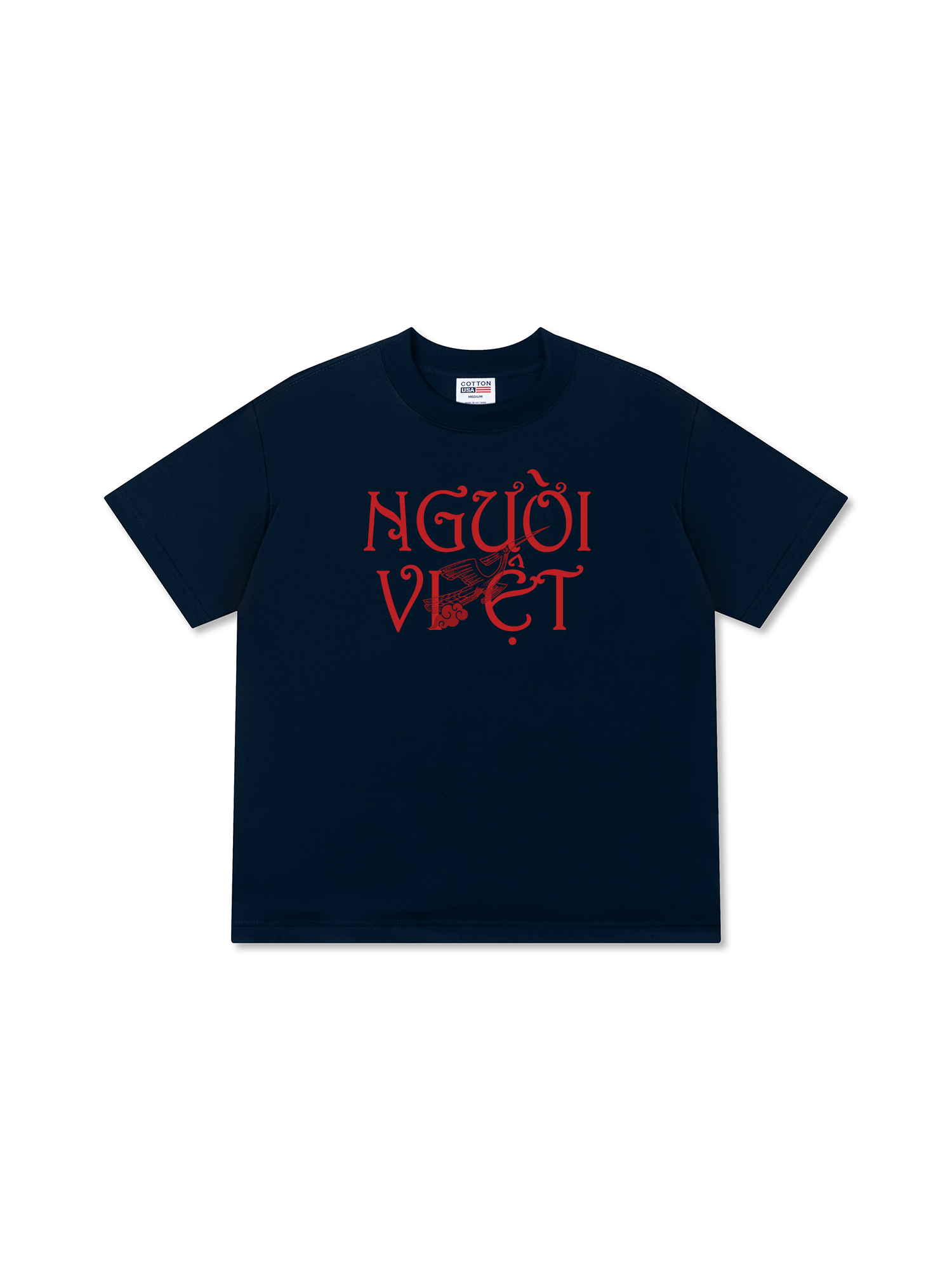 Áo Thun Relaxed Fit Việt Nam Người Việt - Máu Đỏ Da Vàng