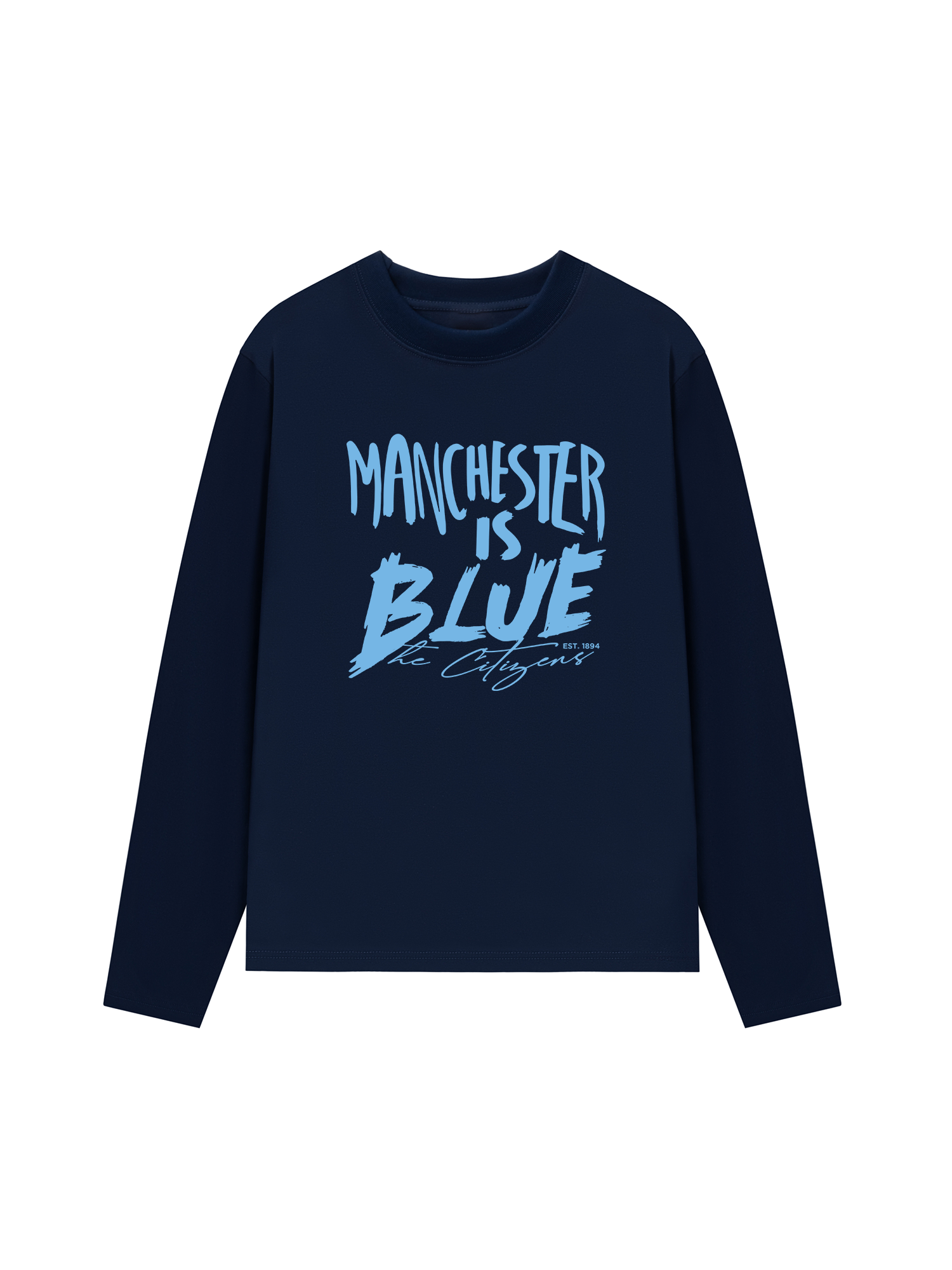 Áo Thun Dài Tay Manchester is Blue