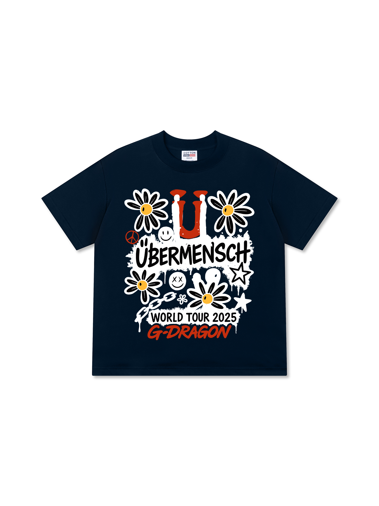 Áo Thun Relaxed Fit Idols GD World Tour 2025