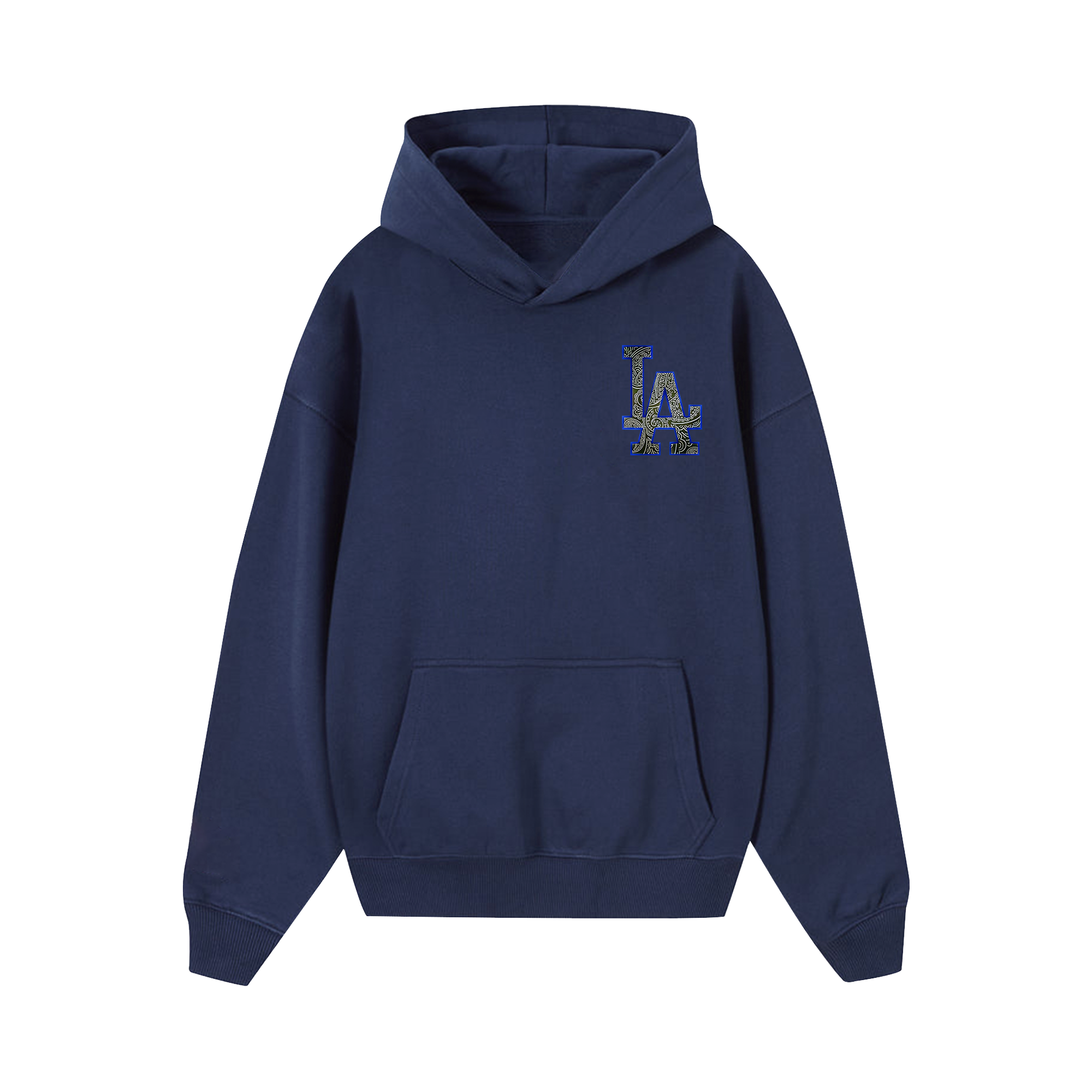 MLB Floral Blue Black Hoodie