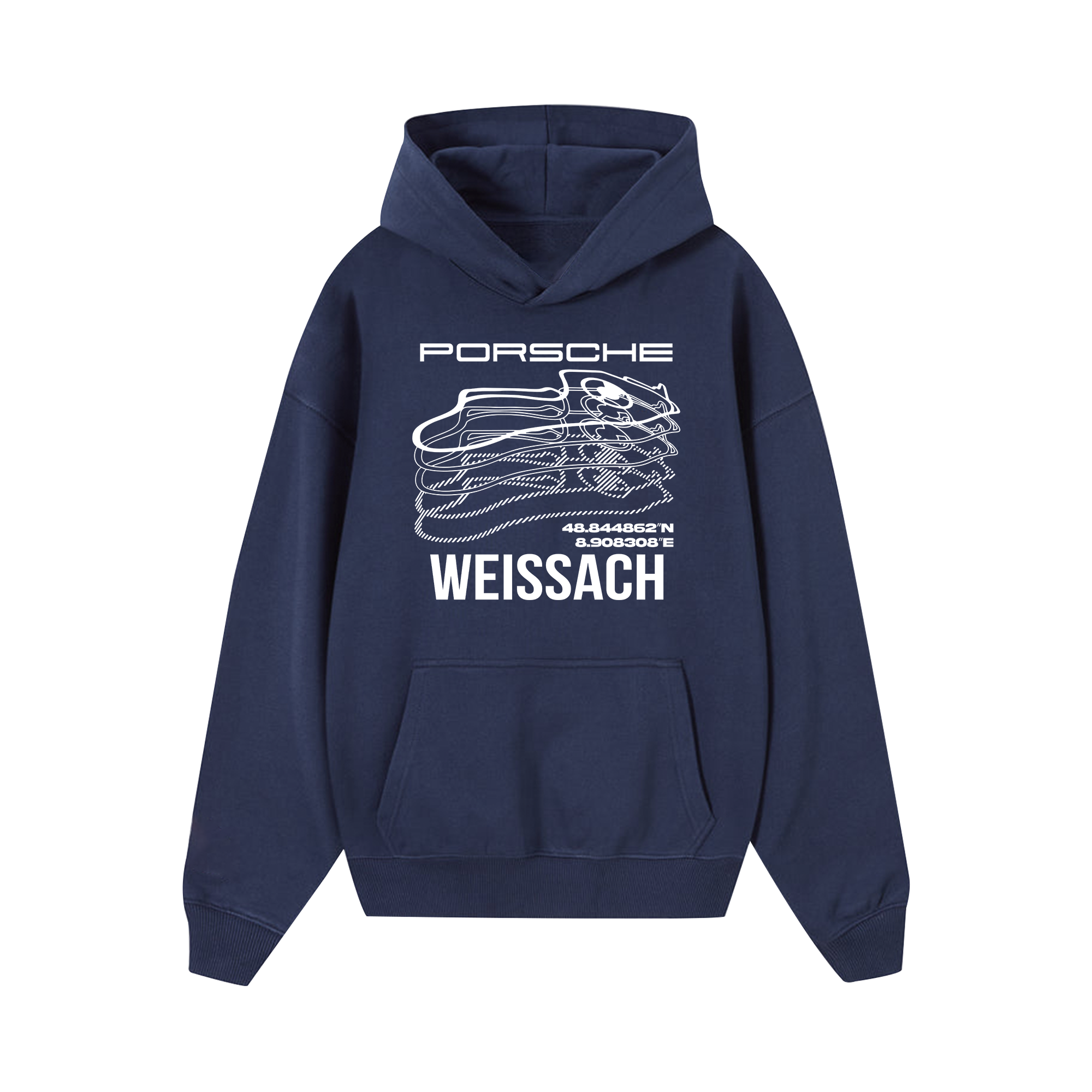 Porsche Weissach Map Hoodie