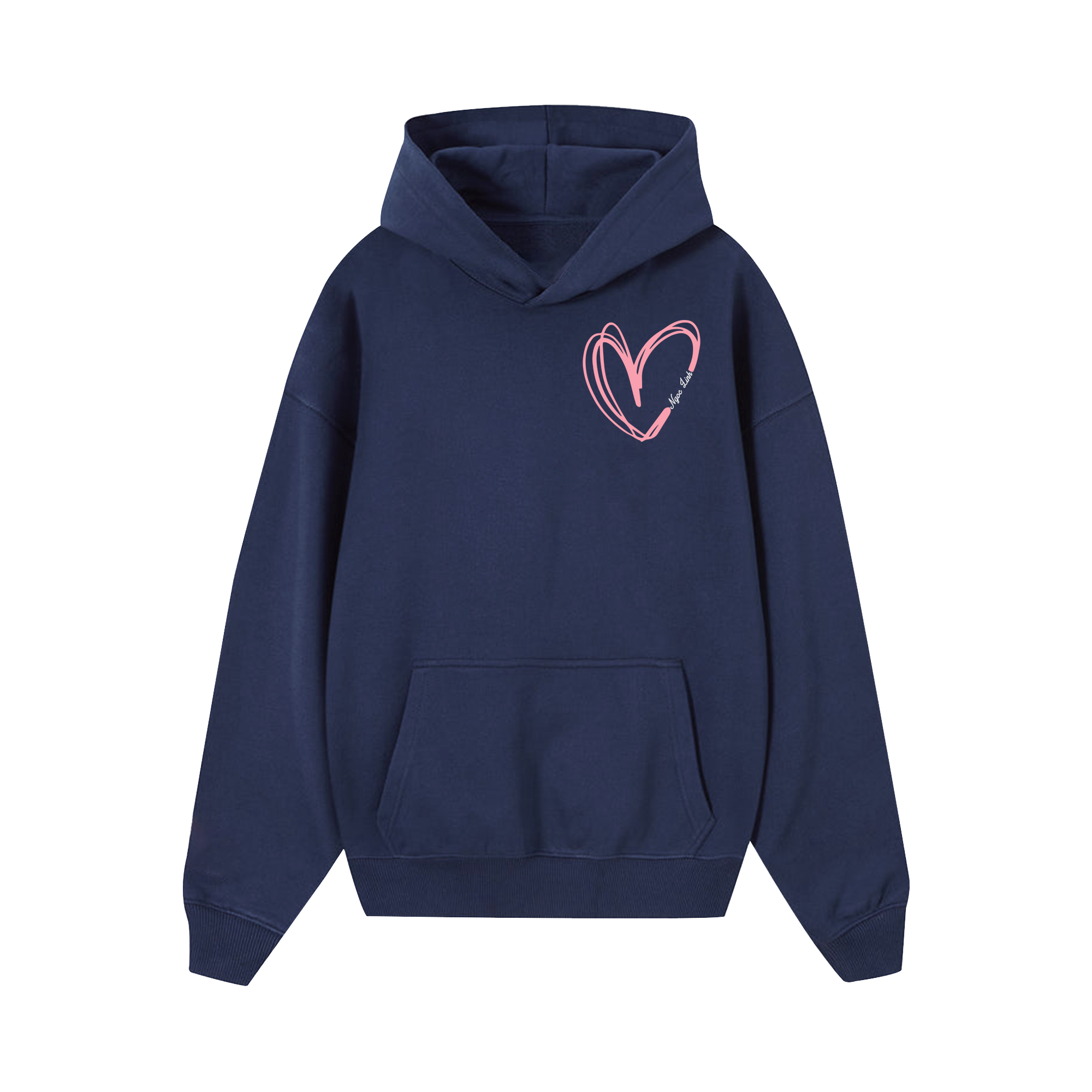 Custom Couple Heart Hoodie