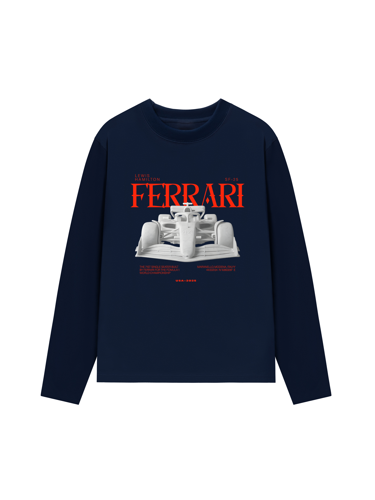 Áo Thun Dài Tay Ferrari Maranello Modena