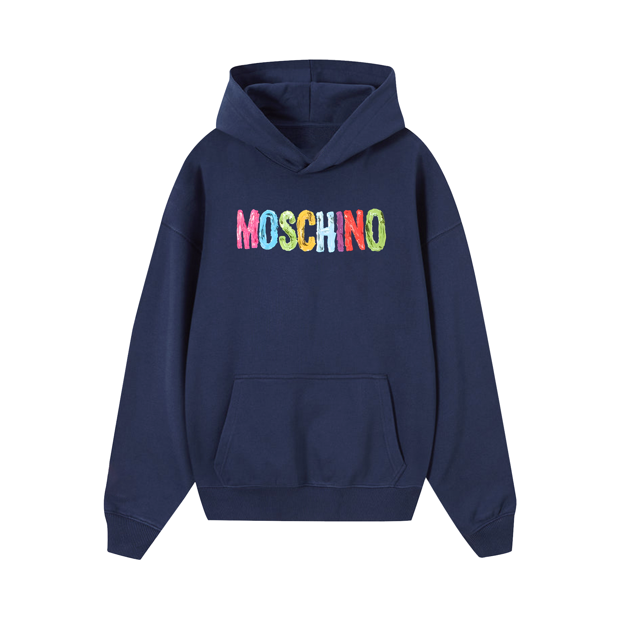 Moschino Rainbow Logo Hoodie