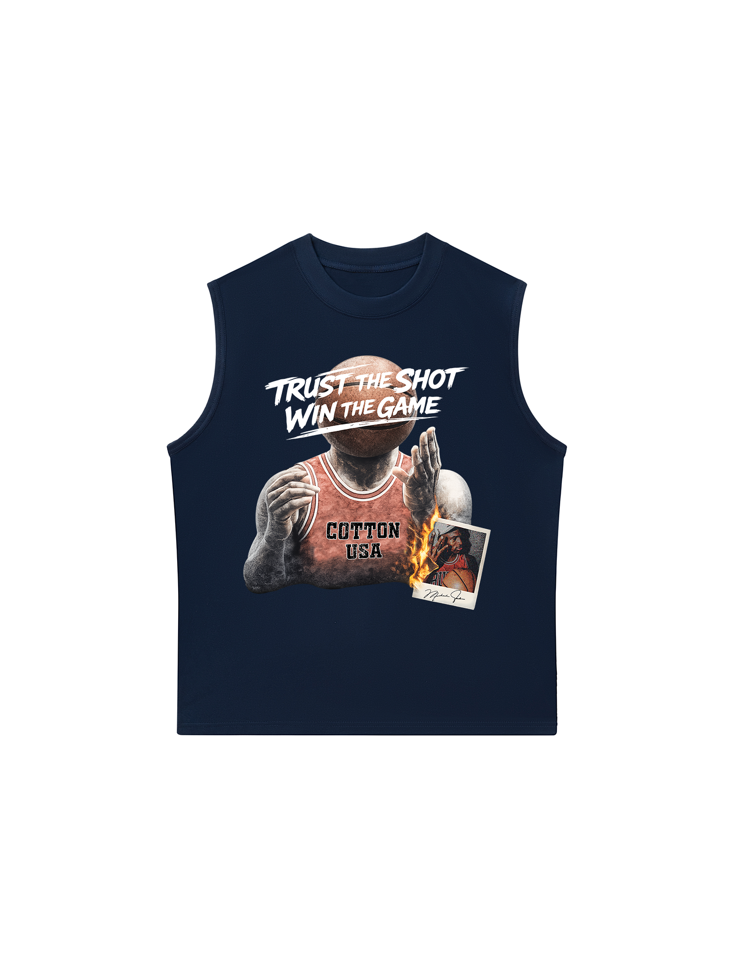 Áo Ba Lỗ Relaxed Fit Basketball Trust The Shot Win The Game