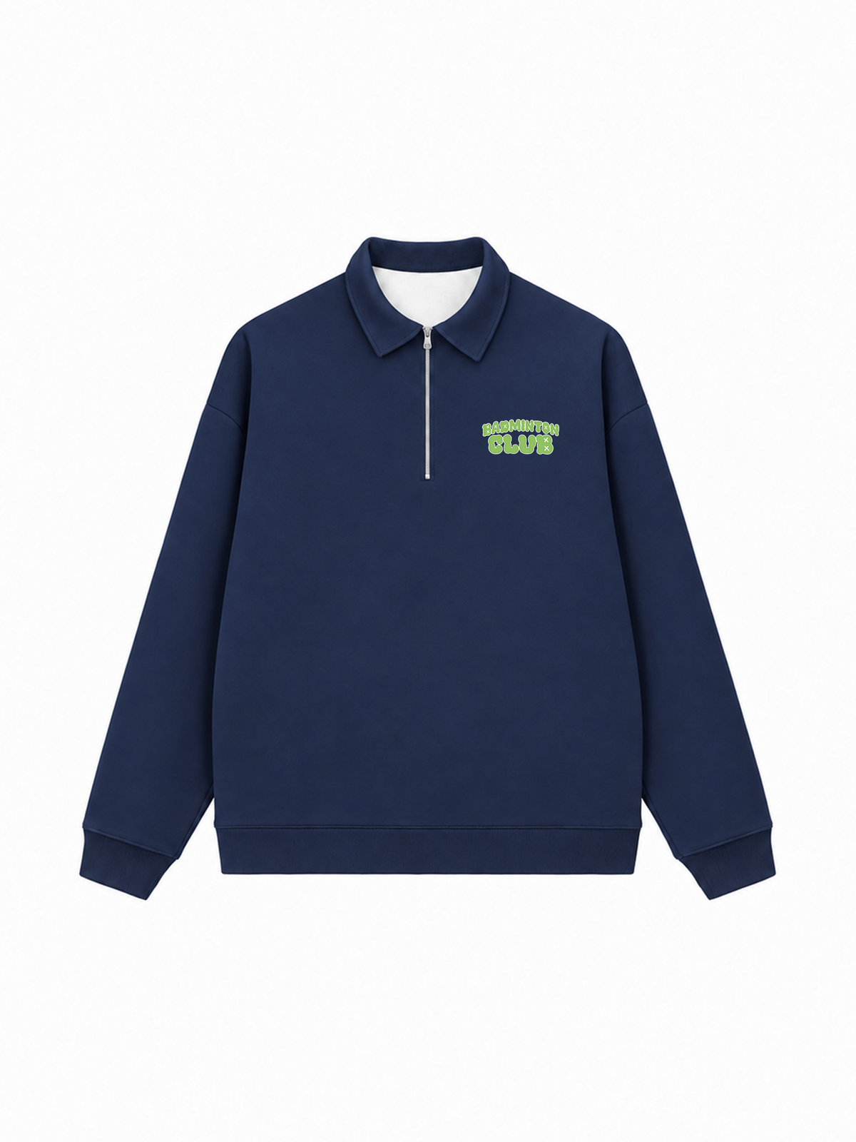Áo Sweater Polo Nỉ Hai Da Badminton Club