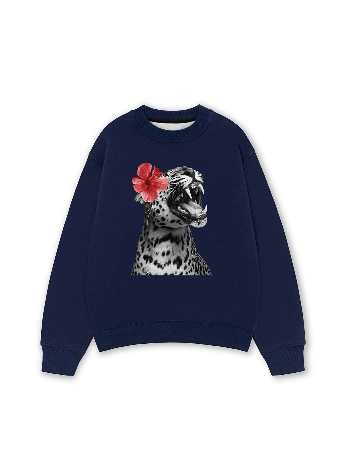 Áo Sweater Nỉ Hai Da Urban Leopard Roar Flower