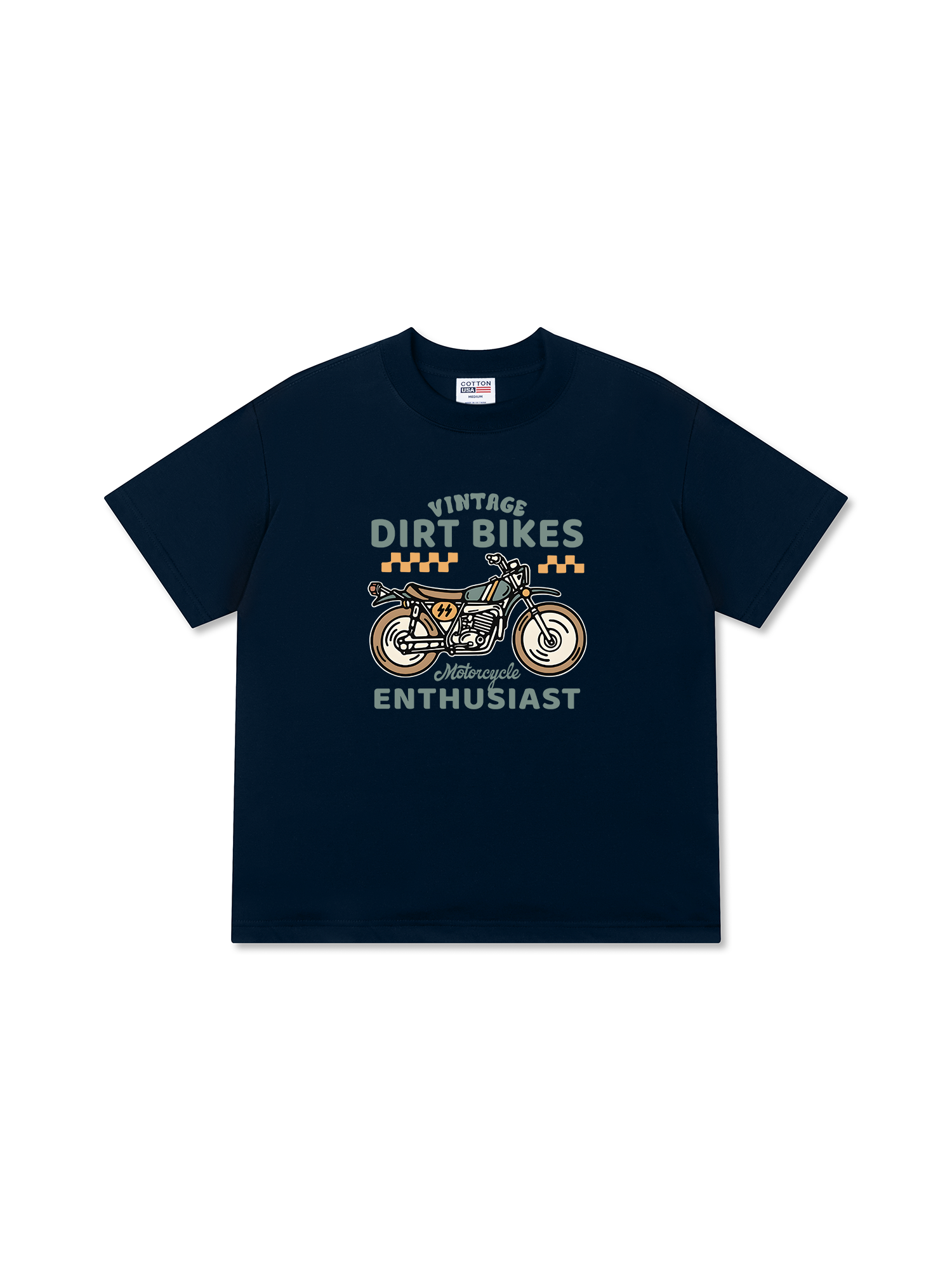 Áo Thun Relaxed Fit Motorbike Vintage Dirt Bike