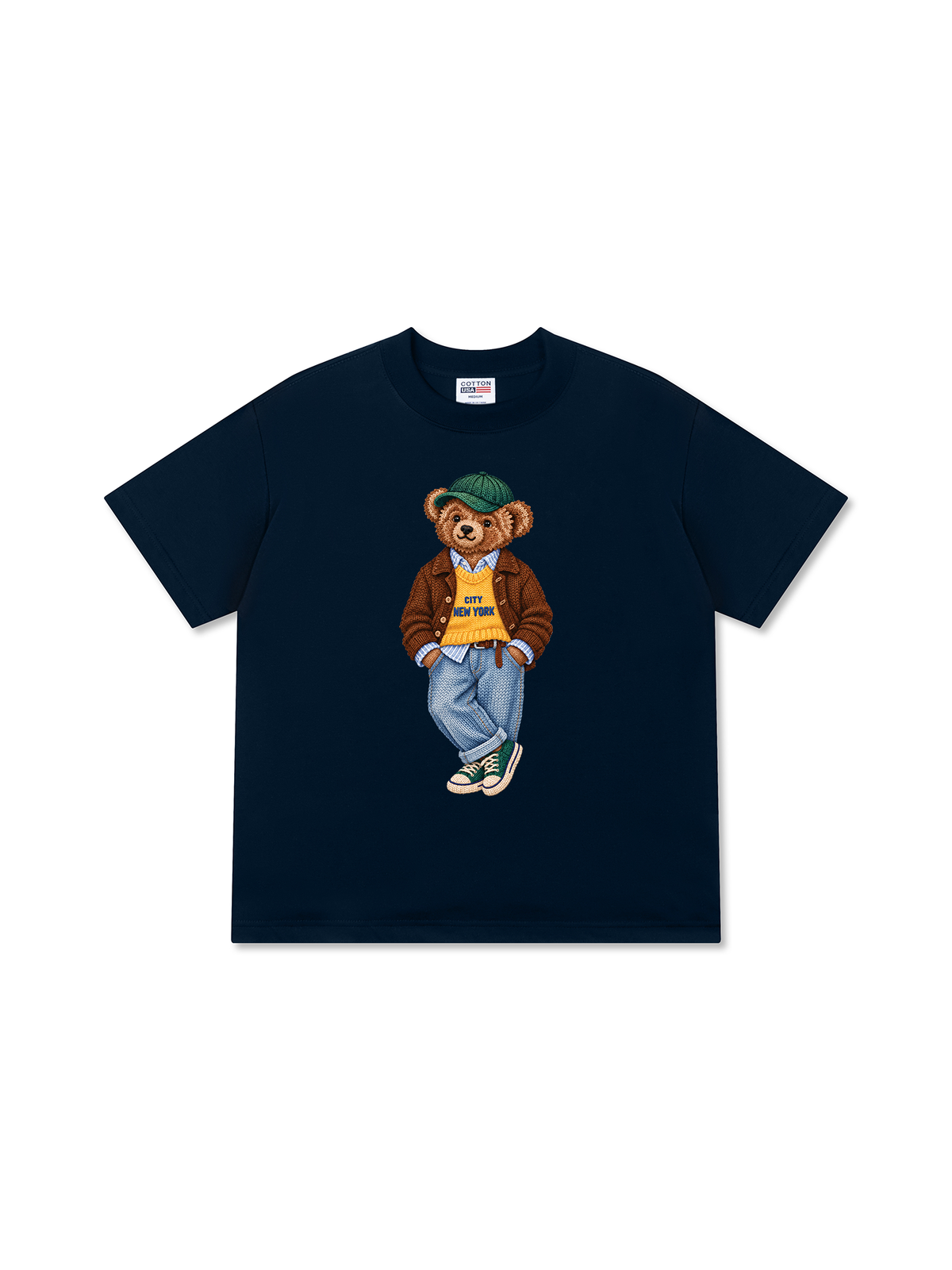 Áo Thun Relaxed Fit Bear Autumn Outfit