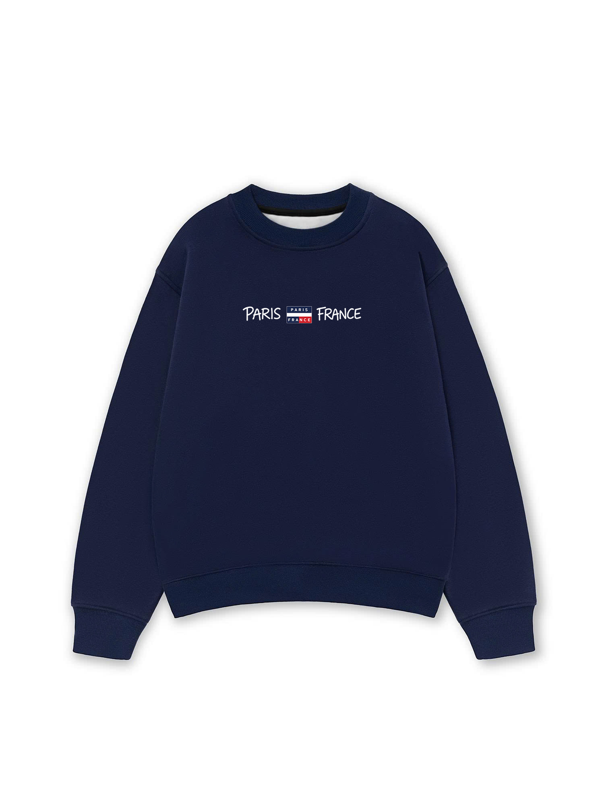 Áo Sweater Nỉ Hai Da Retro Paris France