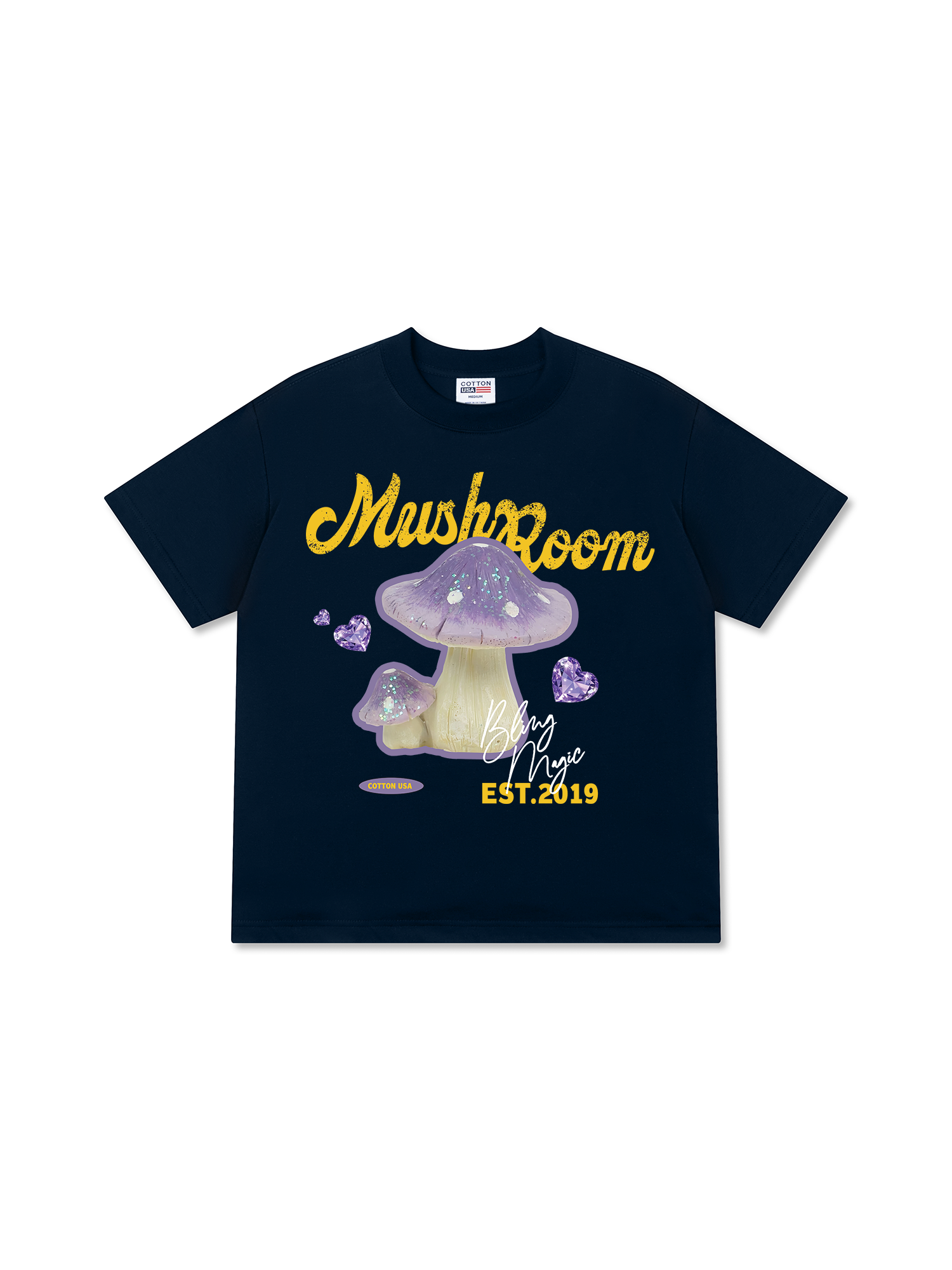 Áo Thun Relaxed Fit Bling Purple Mushroom