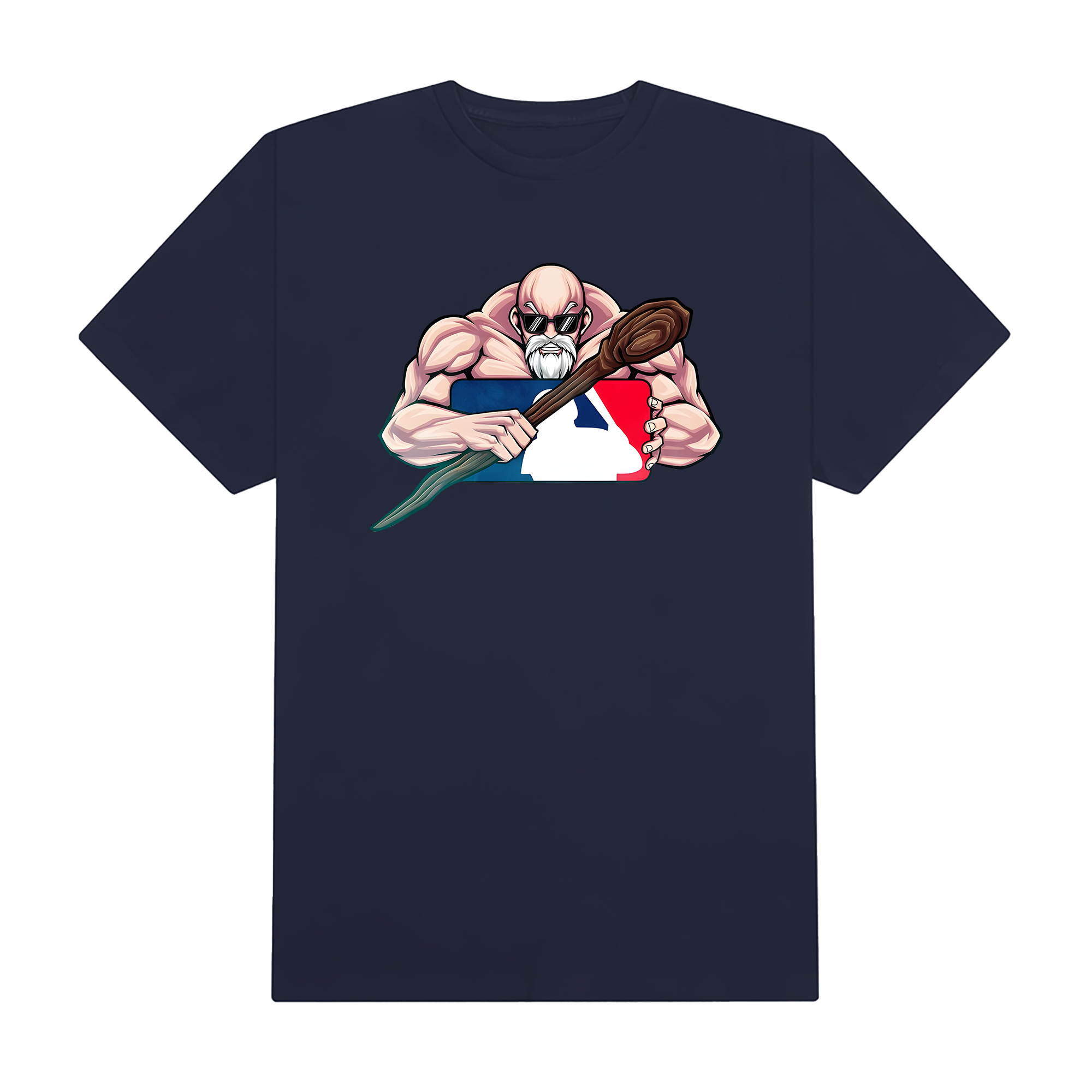 MLB Anime Dragon Ball Master Roshi MLB Logo T-Shirt