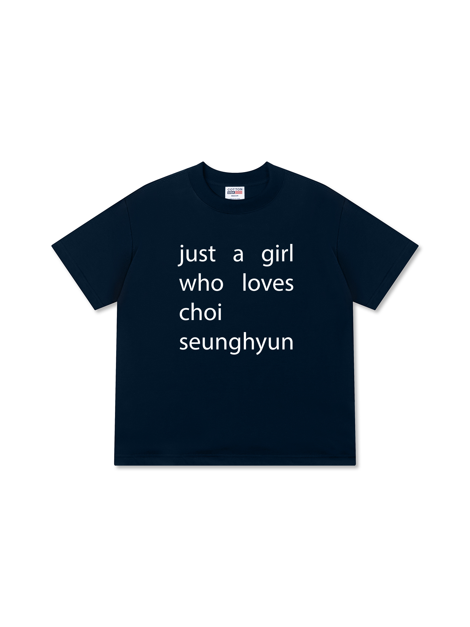 Áo Thun Relaxed Fit Idols Just A Girl Who Loves Choi SeungHyun