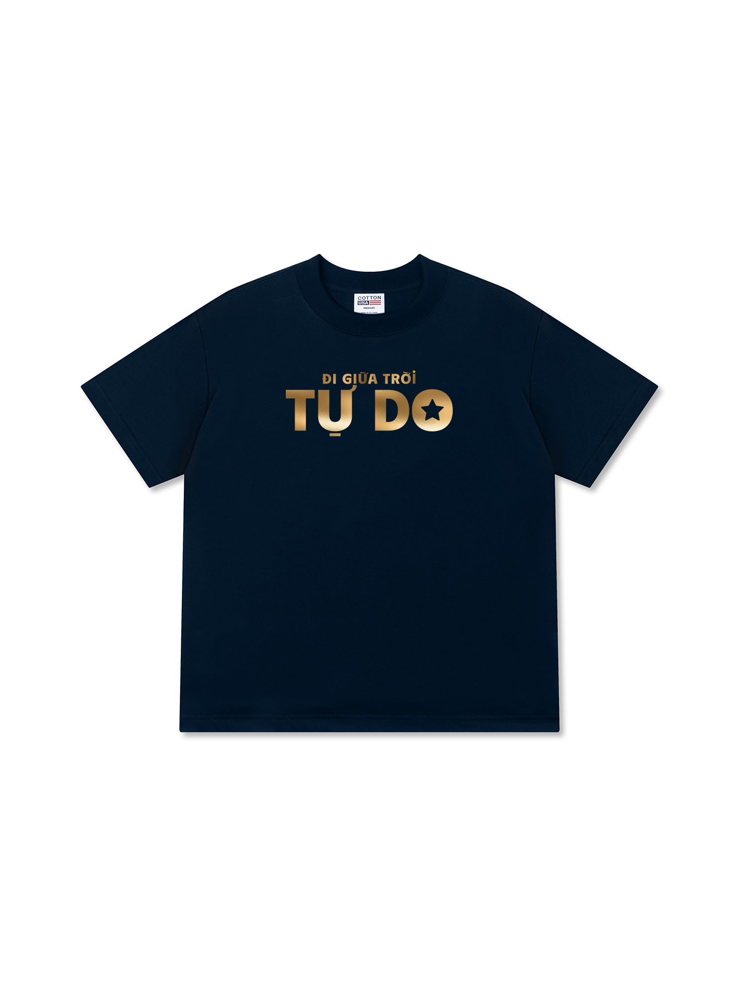 Áo Thun Relaxed Fit Đi Giữa Trời Tự Do