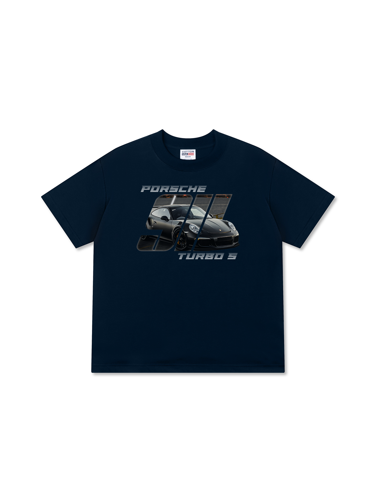 Áo Thun Relaxed Fit Porsche Silver Turbo S