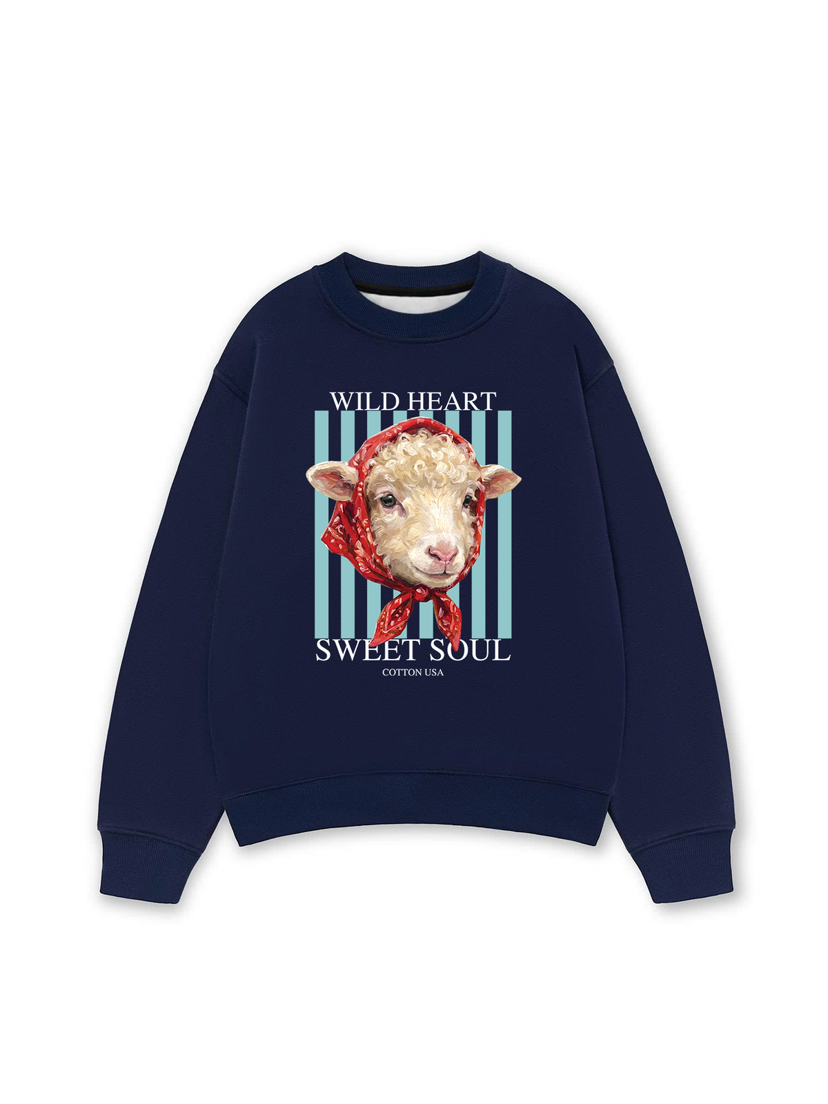 Áo Sweater Nỉ Hai Da Farm Wild Heart Sweet Soul