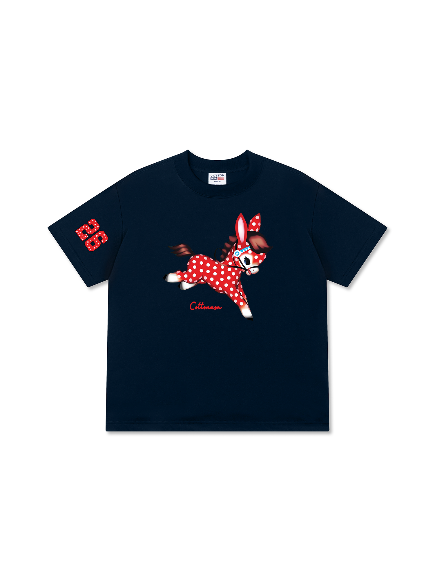 Áo Thun Relaxed Fit Dots Horse