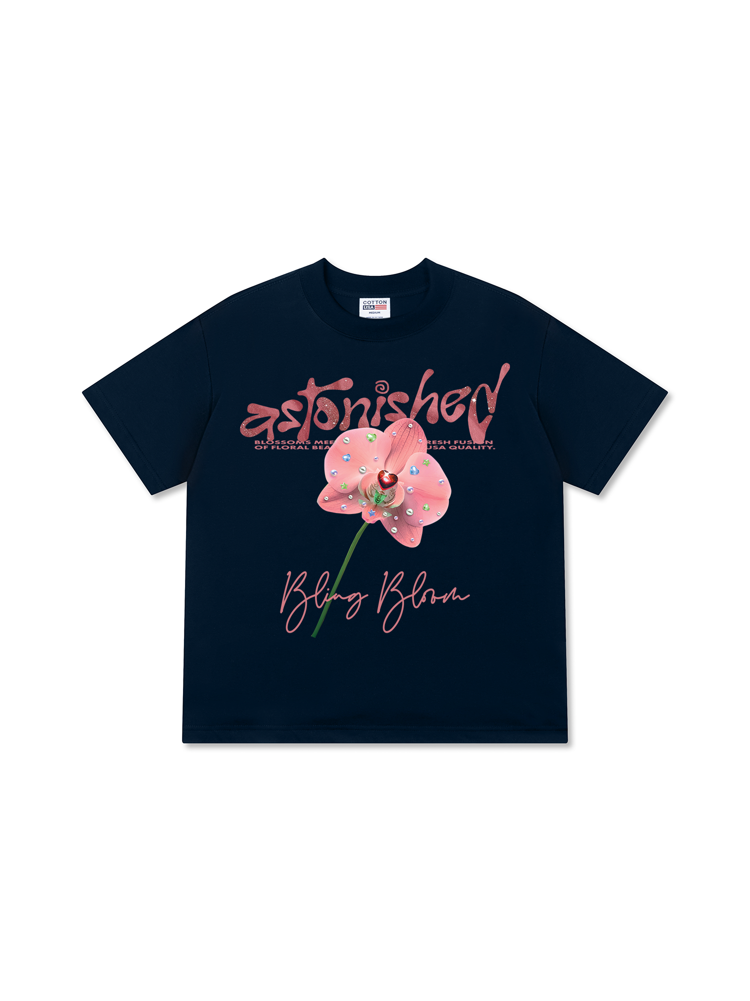 Áo Thun Relaxed Fit Bling Pink Orchid