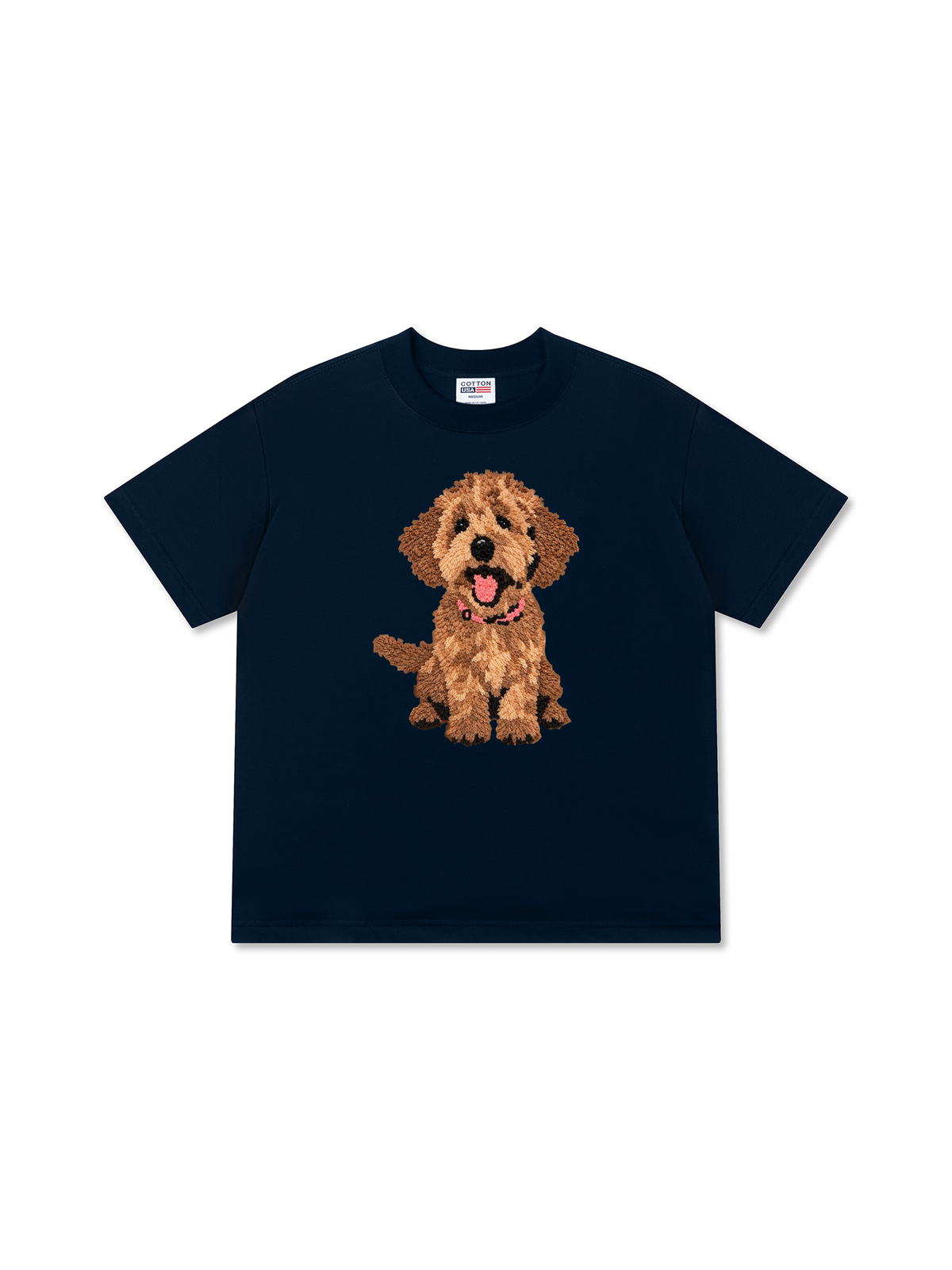 Áo Thun Relaxed Fit Cute Brown Puppy