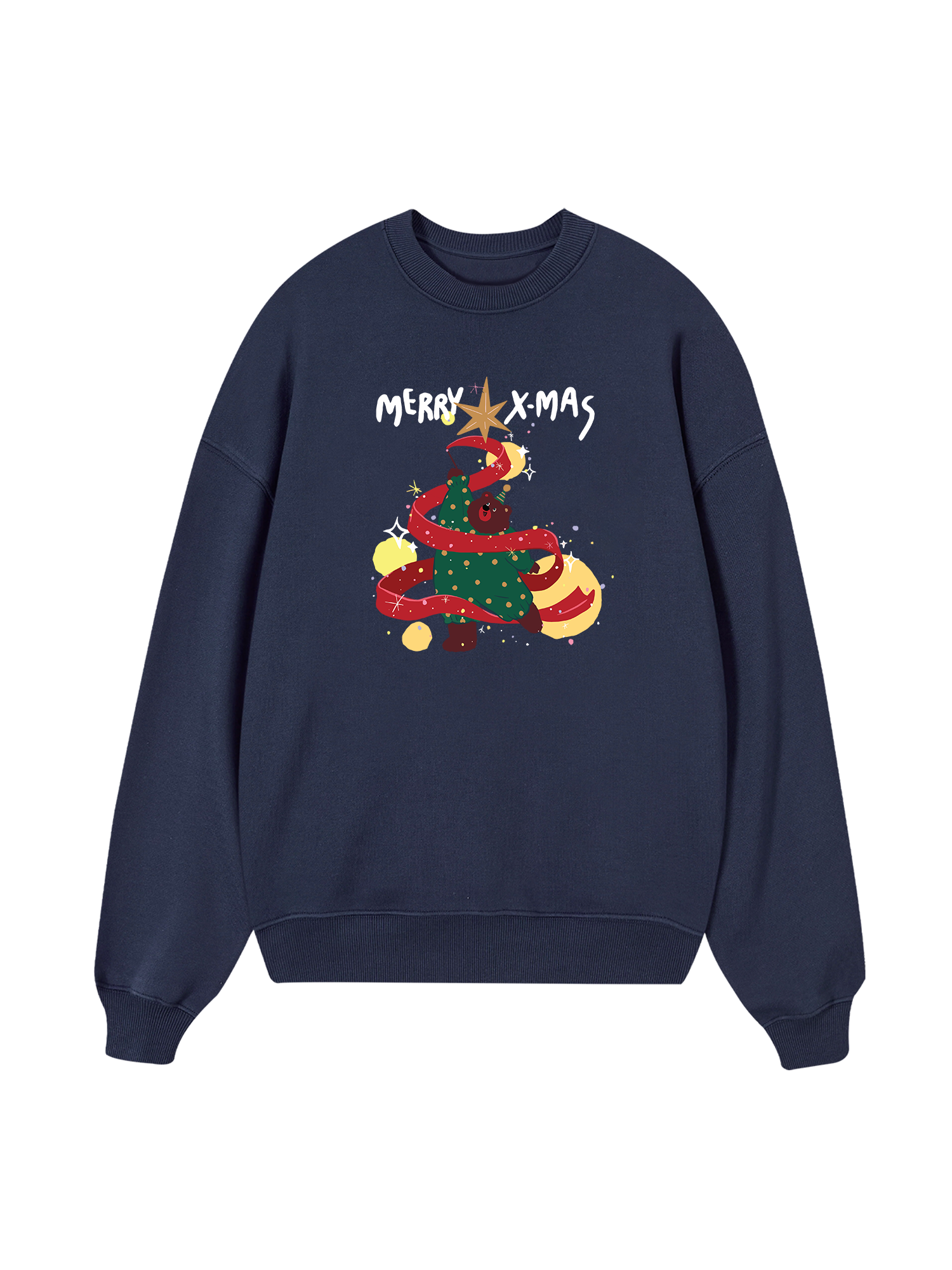 Xmas Tree Brown Bear  Sweater