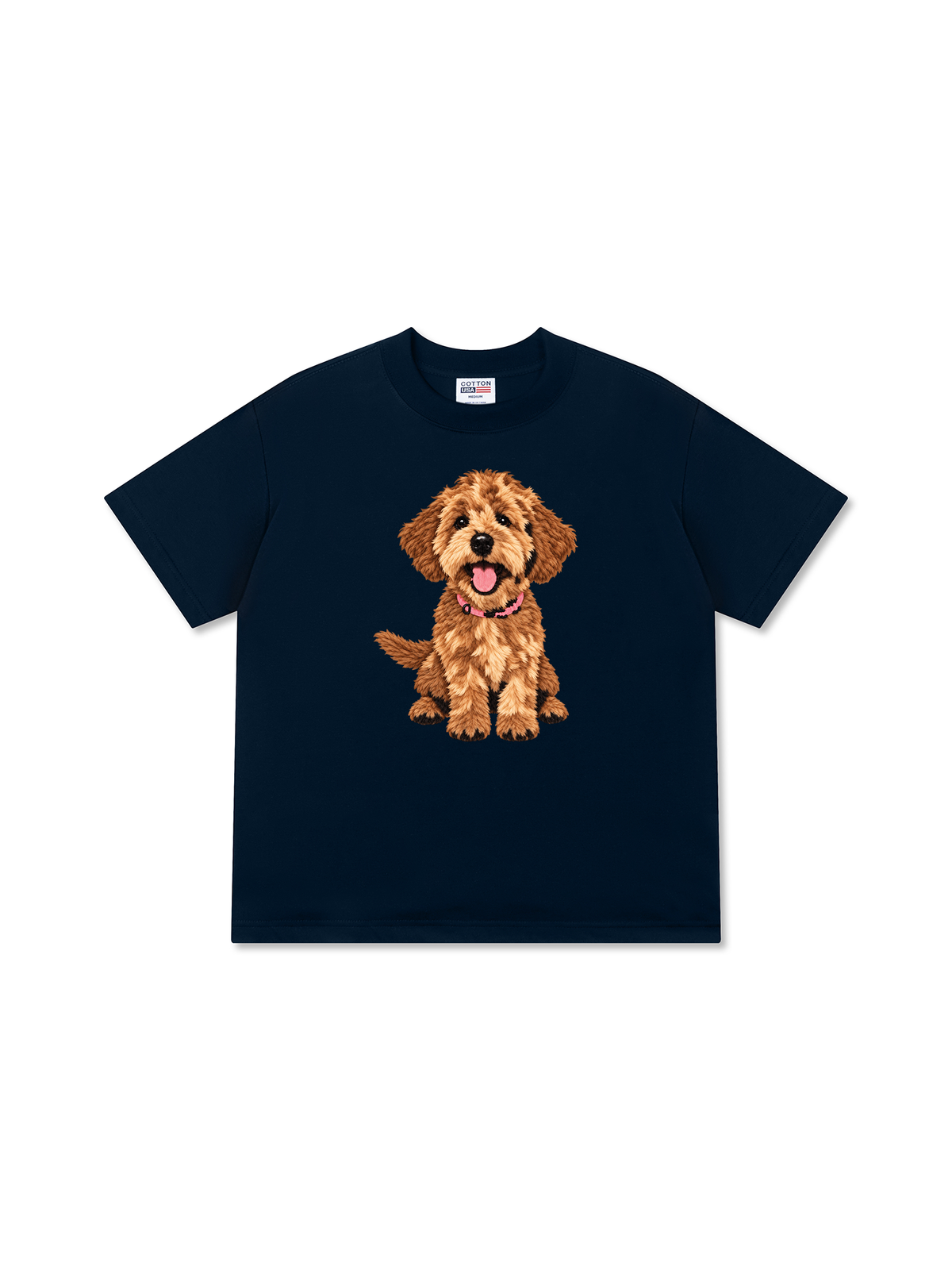 Áo Thun Relaxed Fit Cute Brown Puppy