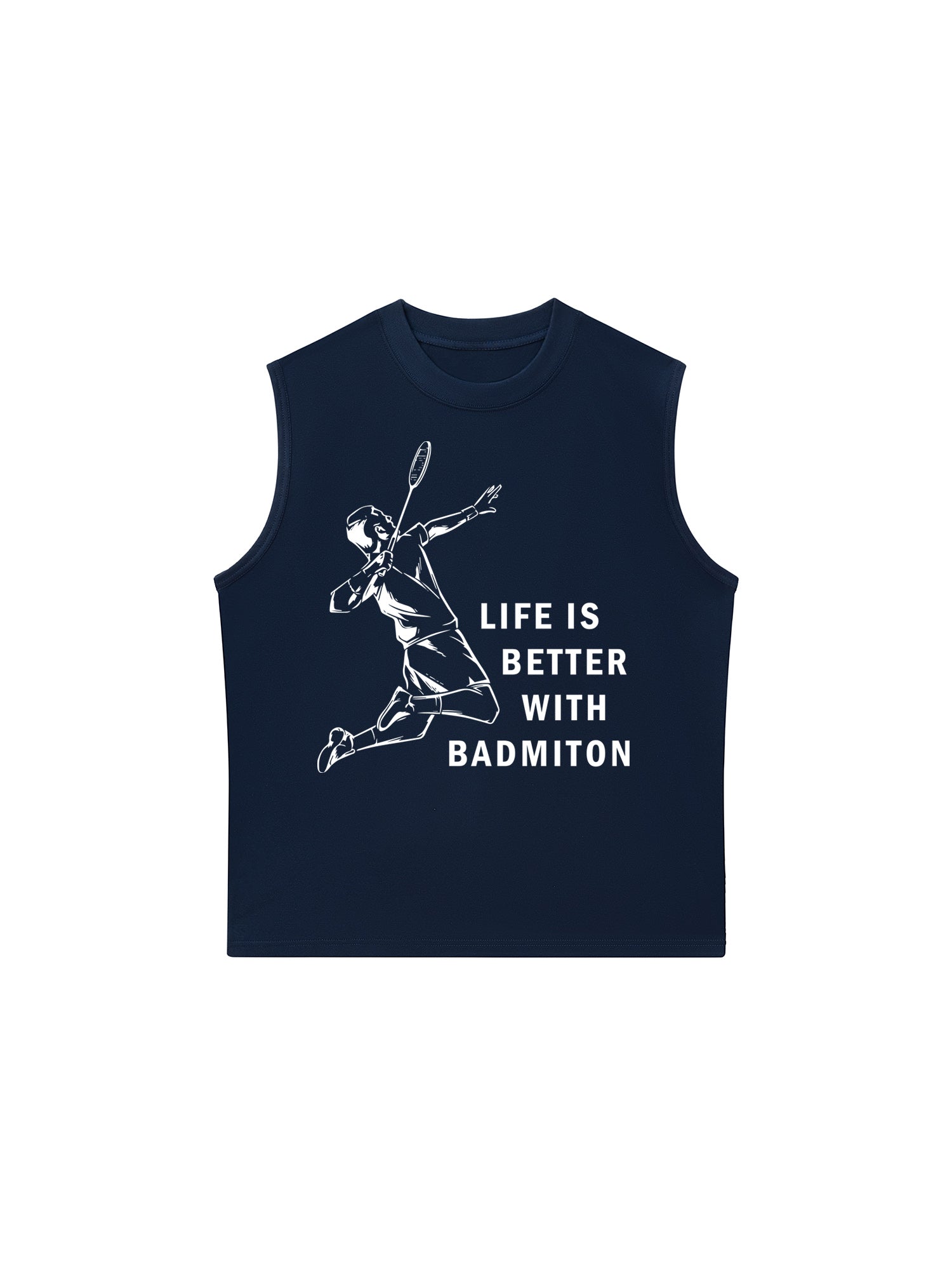 Áo Ba Lỗ Relaxed Fit Badminton Life Is Better With Badminton