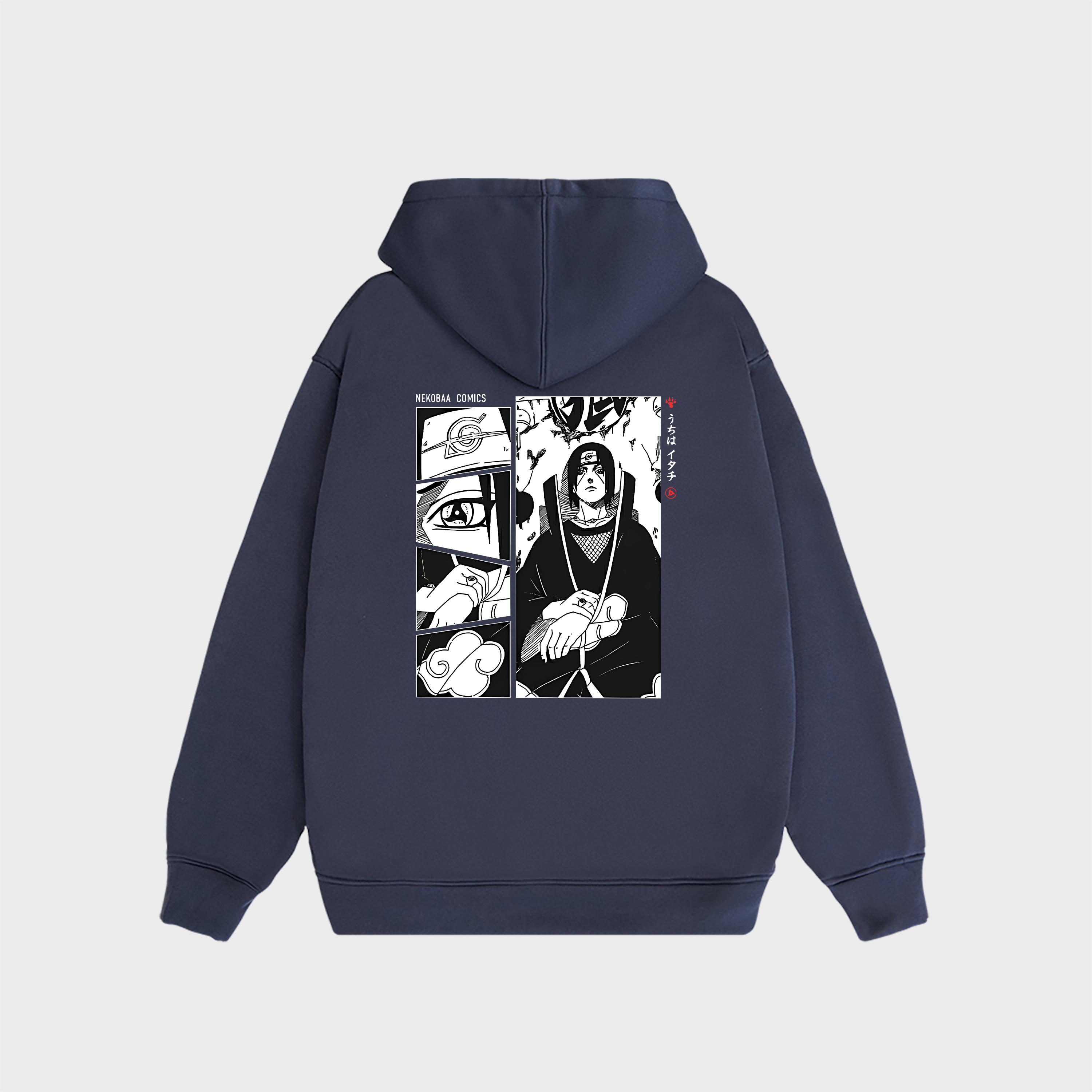 NARUTO BLACK HOODIE / NAVY