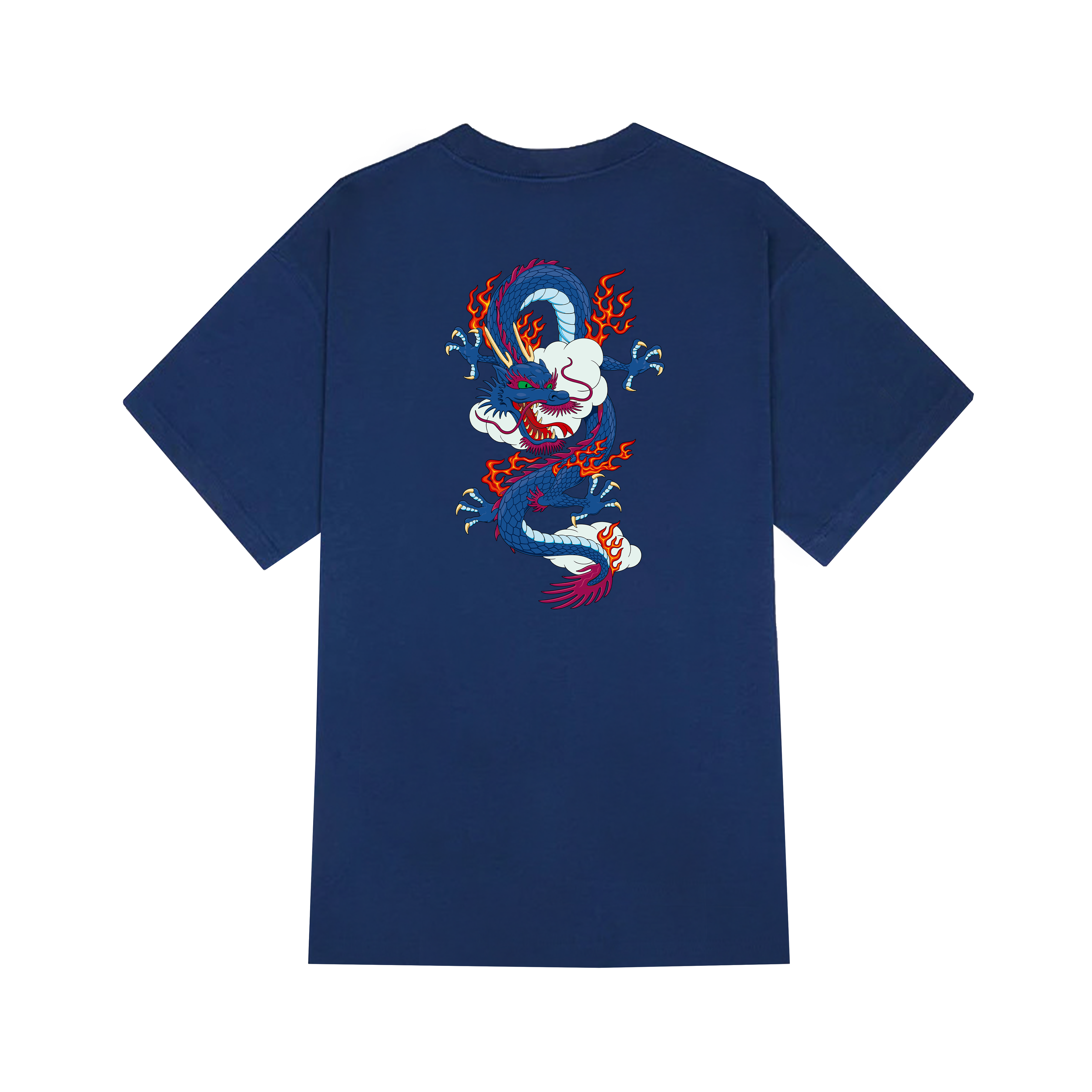 JAPANESE DRAGON T-SHIRT / NAVY