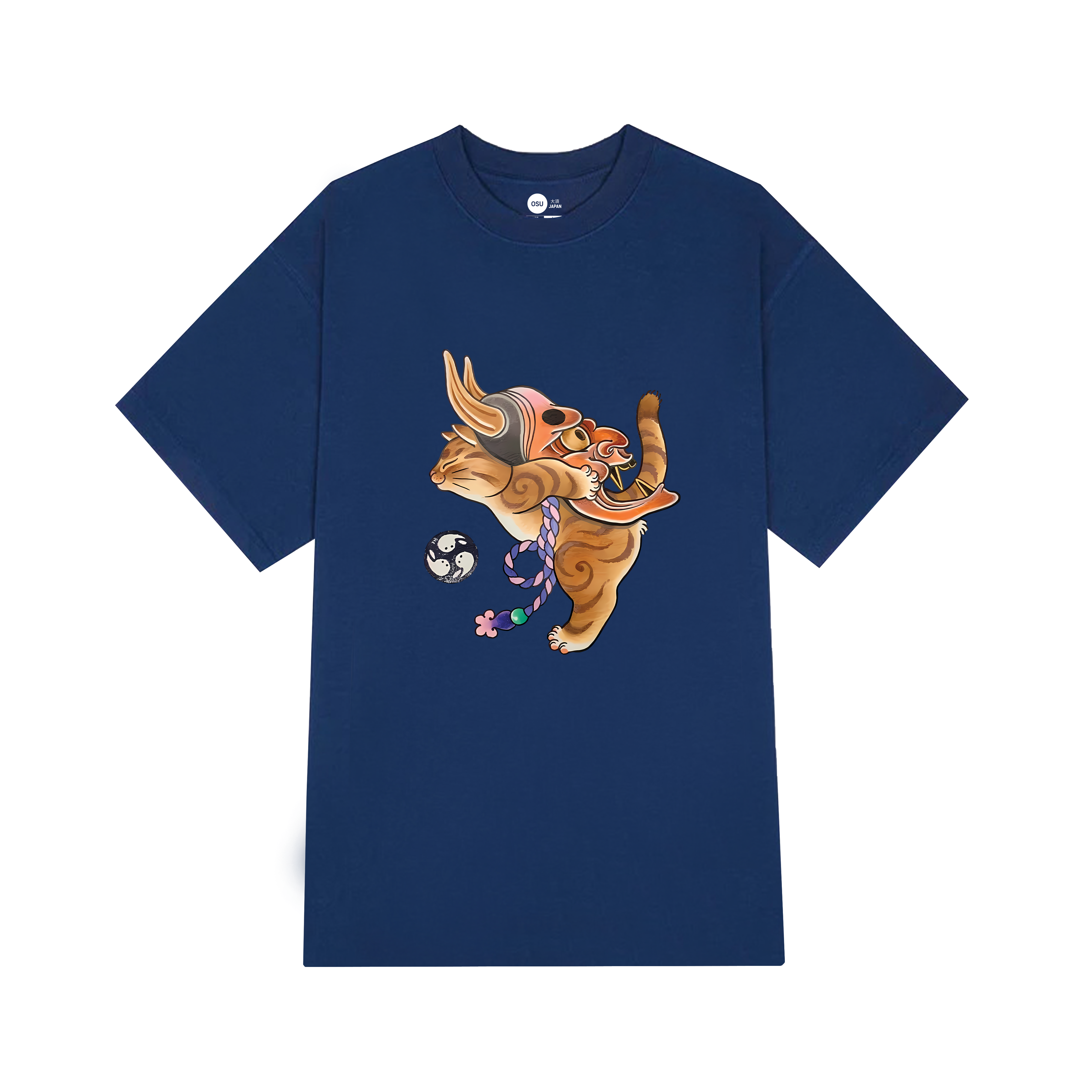 JAPAN CAT SO CUTE T-SHIRT / NAVY