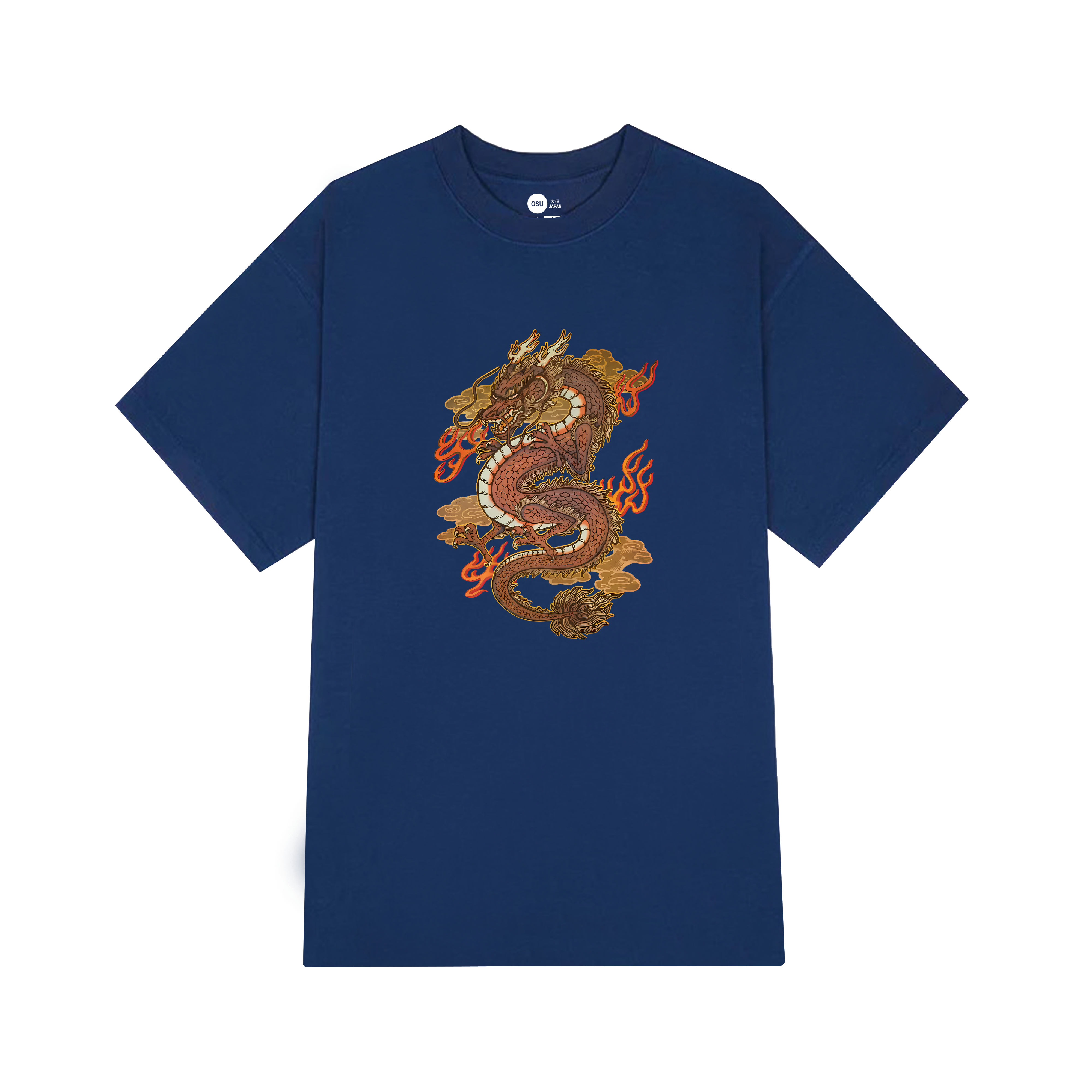 GOLDEN DRAGON T-SHIRT / NAVY