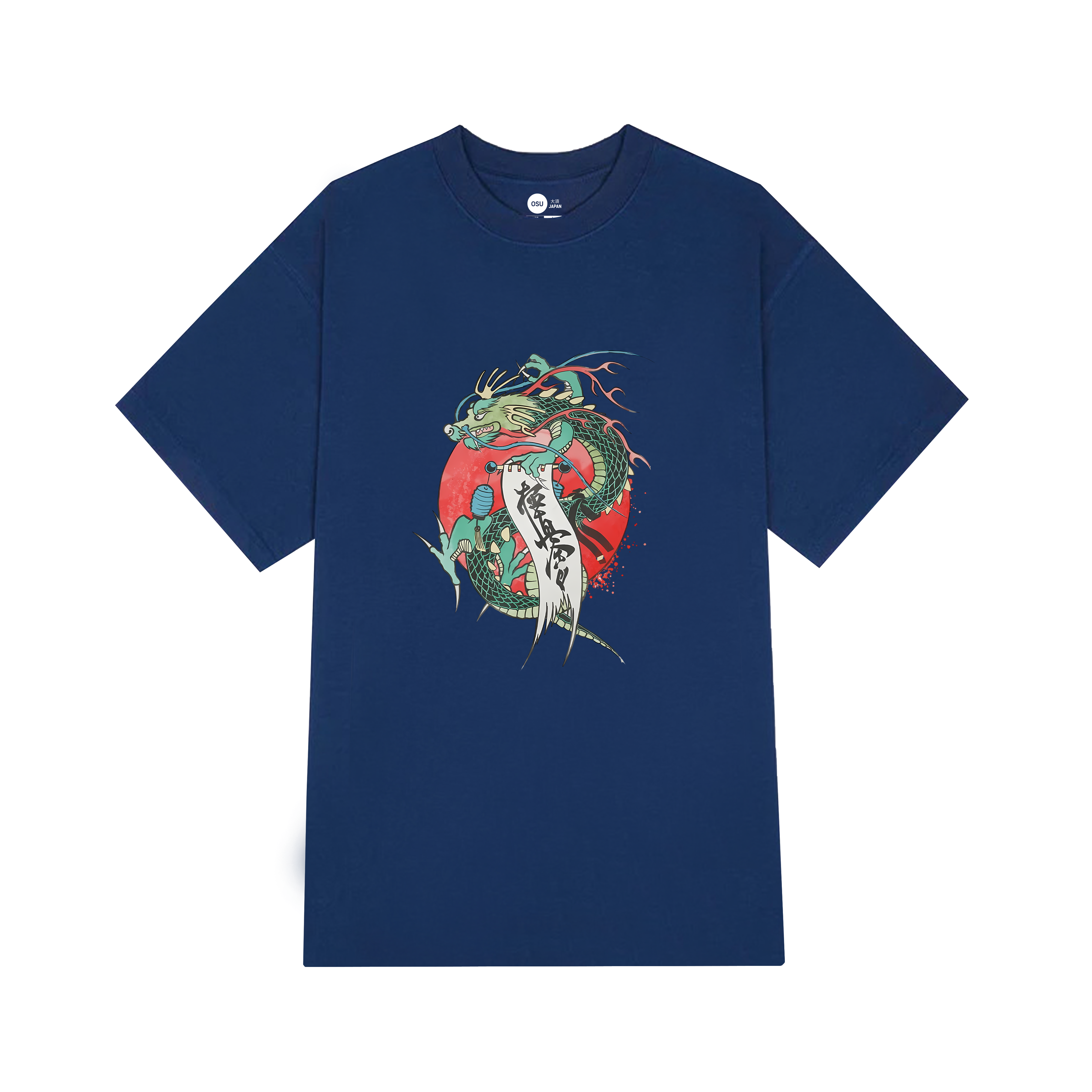 KYOKUSHIN SHODAN DRAGON T-SHIRT / NAVY