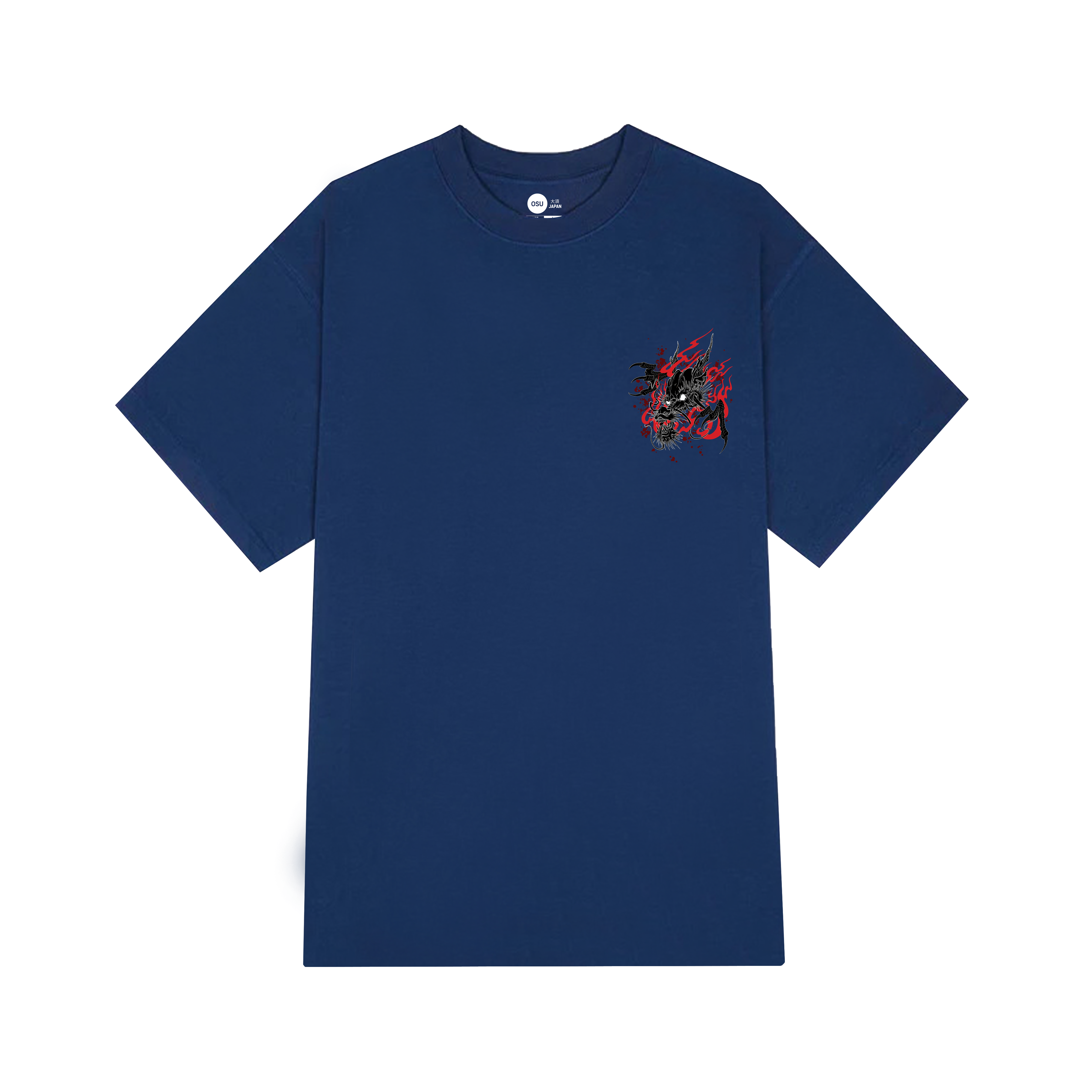 JAPANESE DRAGON BLUE T-SHIRT / NAVY