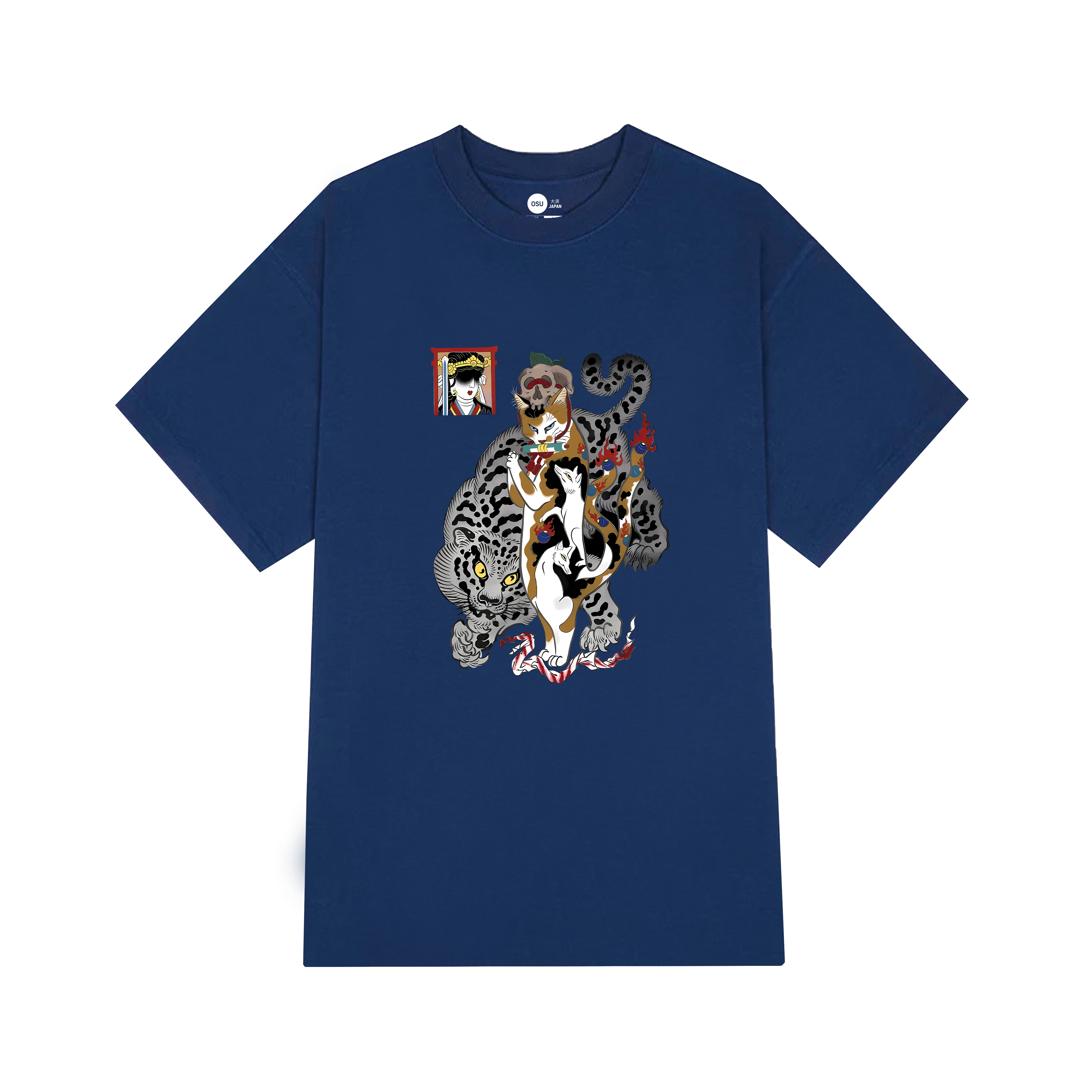 WITCH CAT T-SHIRT / NAVY