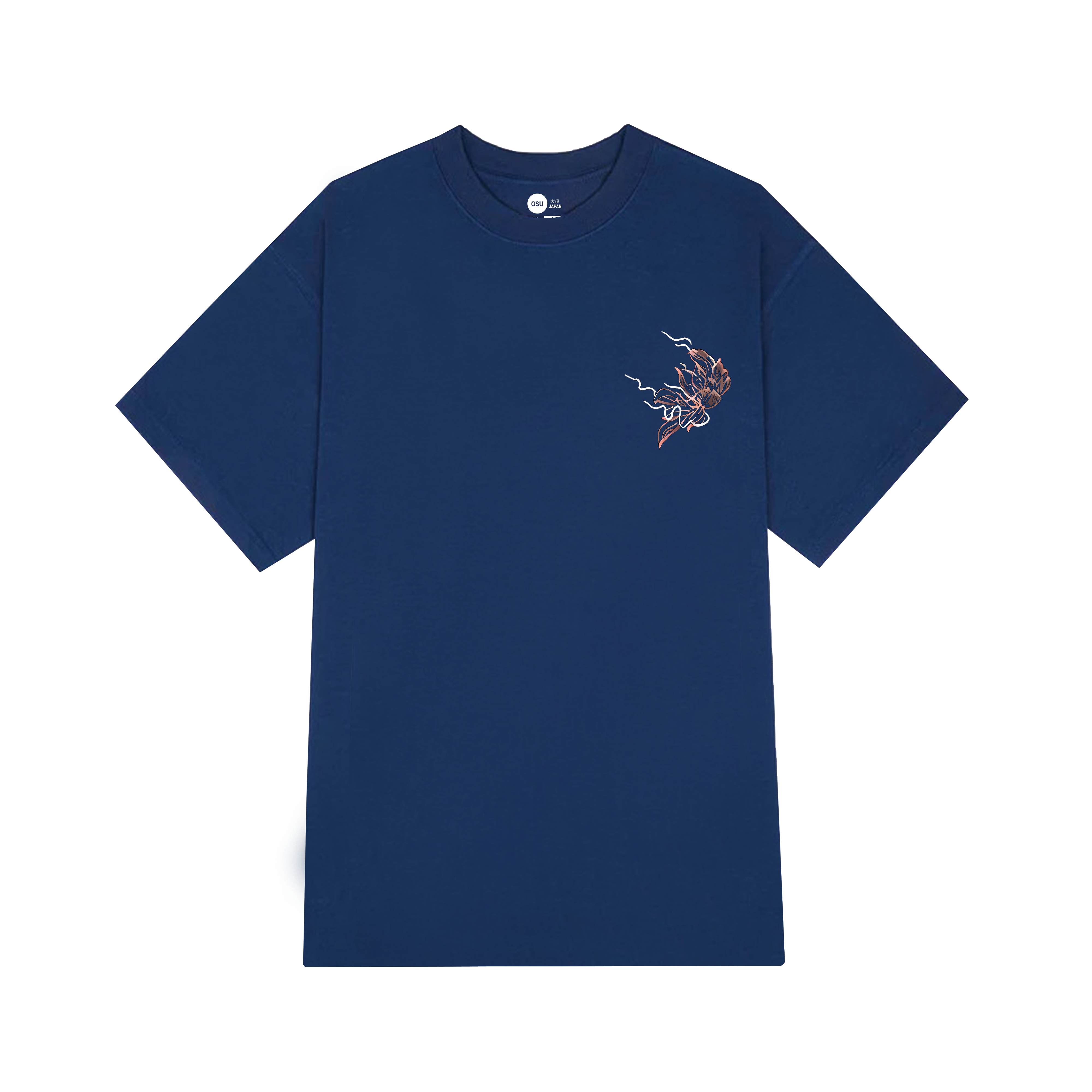 DRAGON BRODERIE T-SHIRT / NAVY