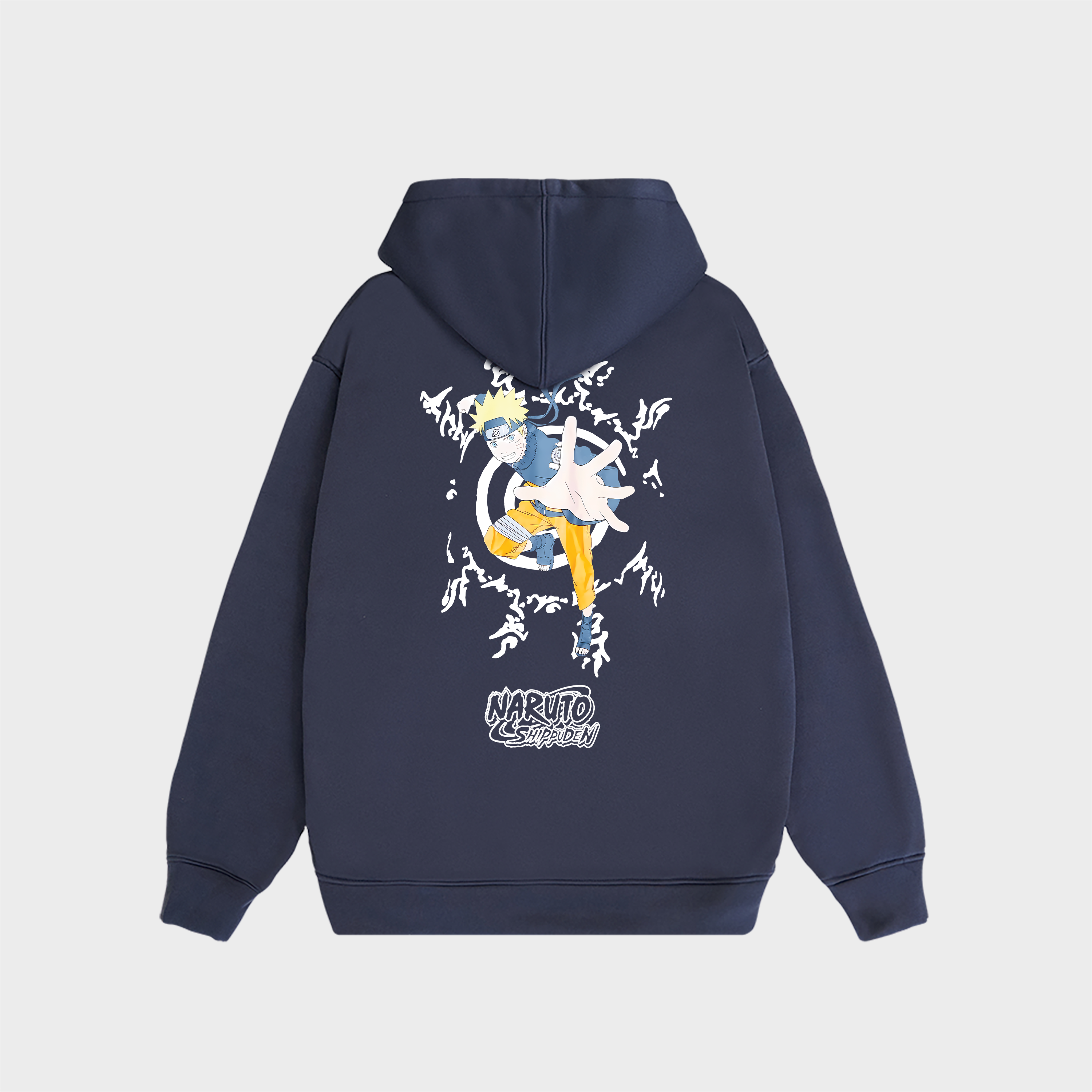 NARUTO BACK PRINT LICENSE HOODIE / NAVY