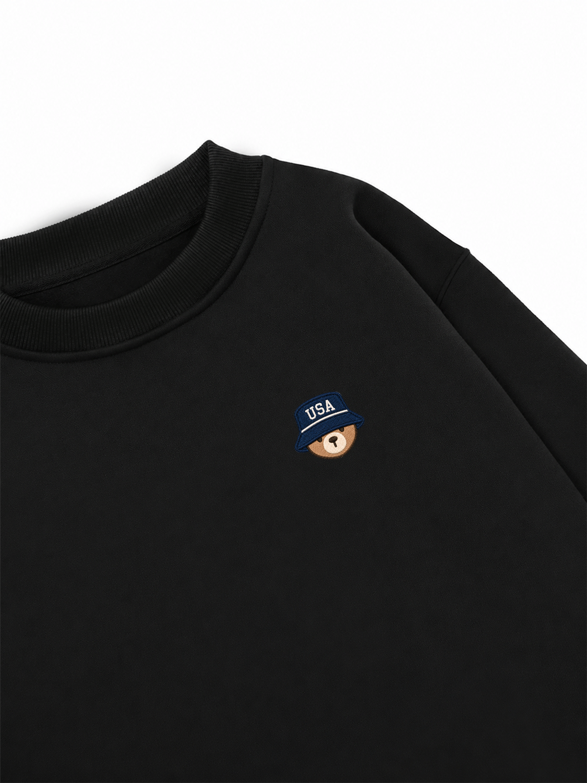Áo Sweater Nỉ Hai Da USA Bear