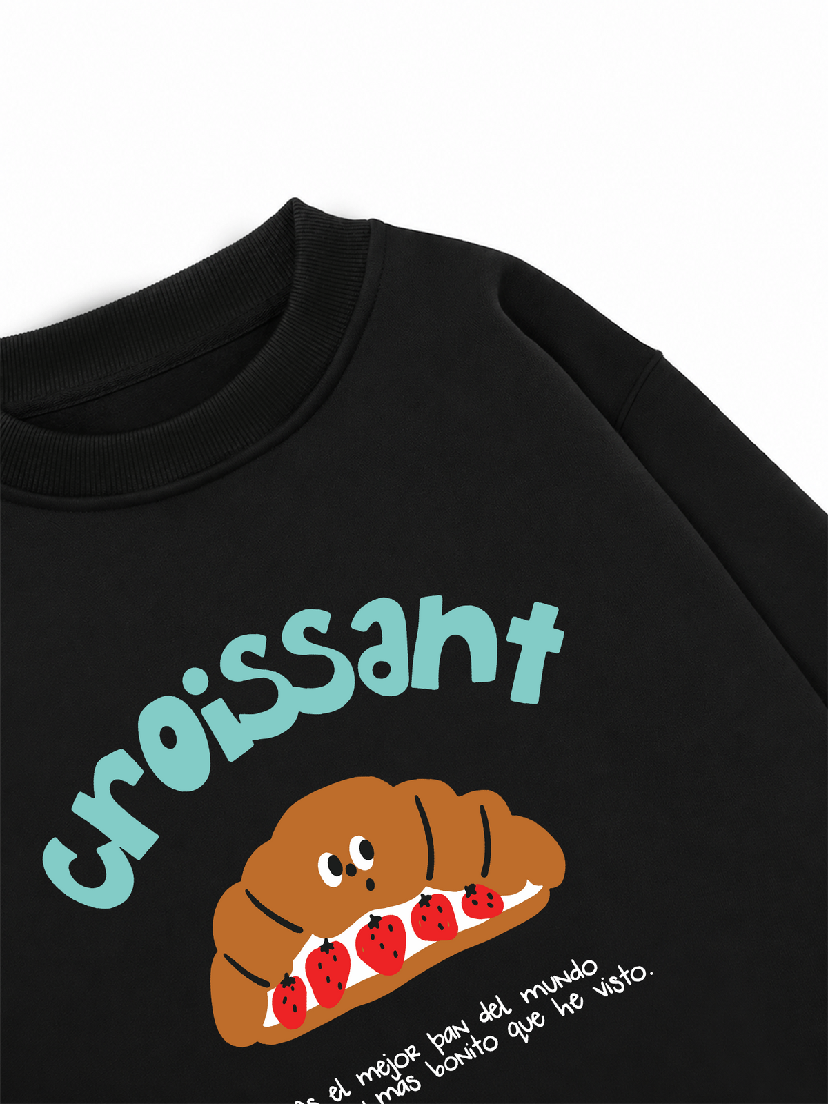 Áo Sweater Nỉ Hai Da Croissant