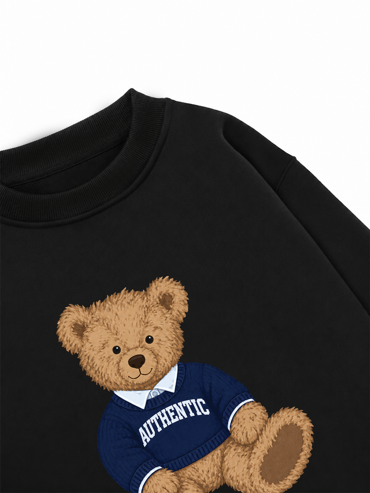 Áo Sweater Nỉ Hai Da Authentic Bear