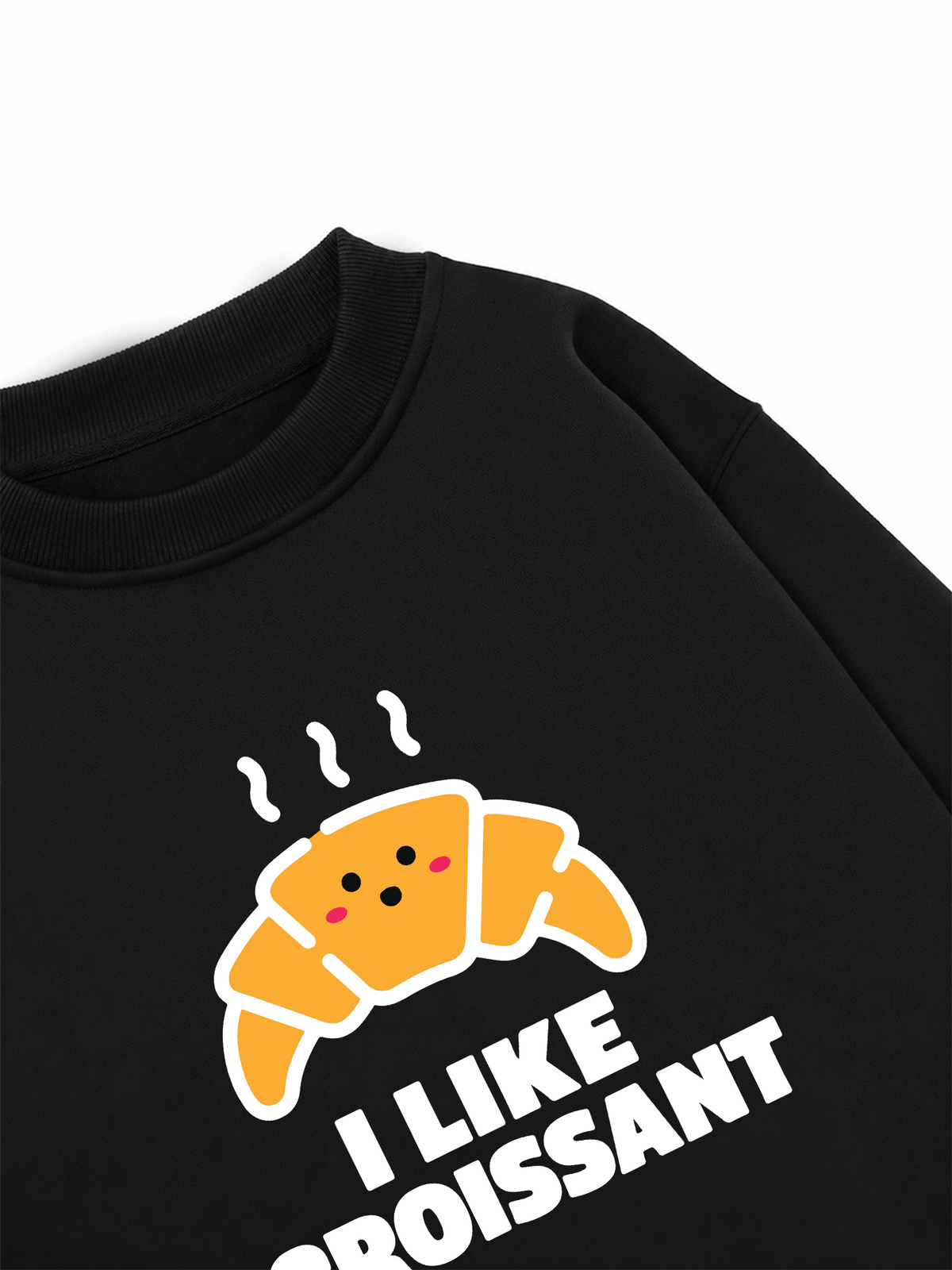 Áo Sweater Nỉ Hai Da I Like Croissant