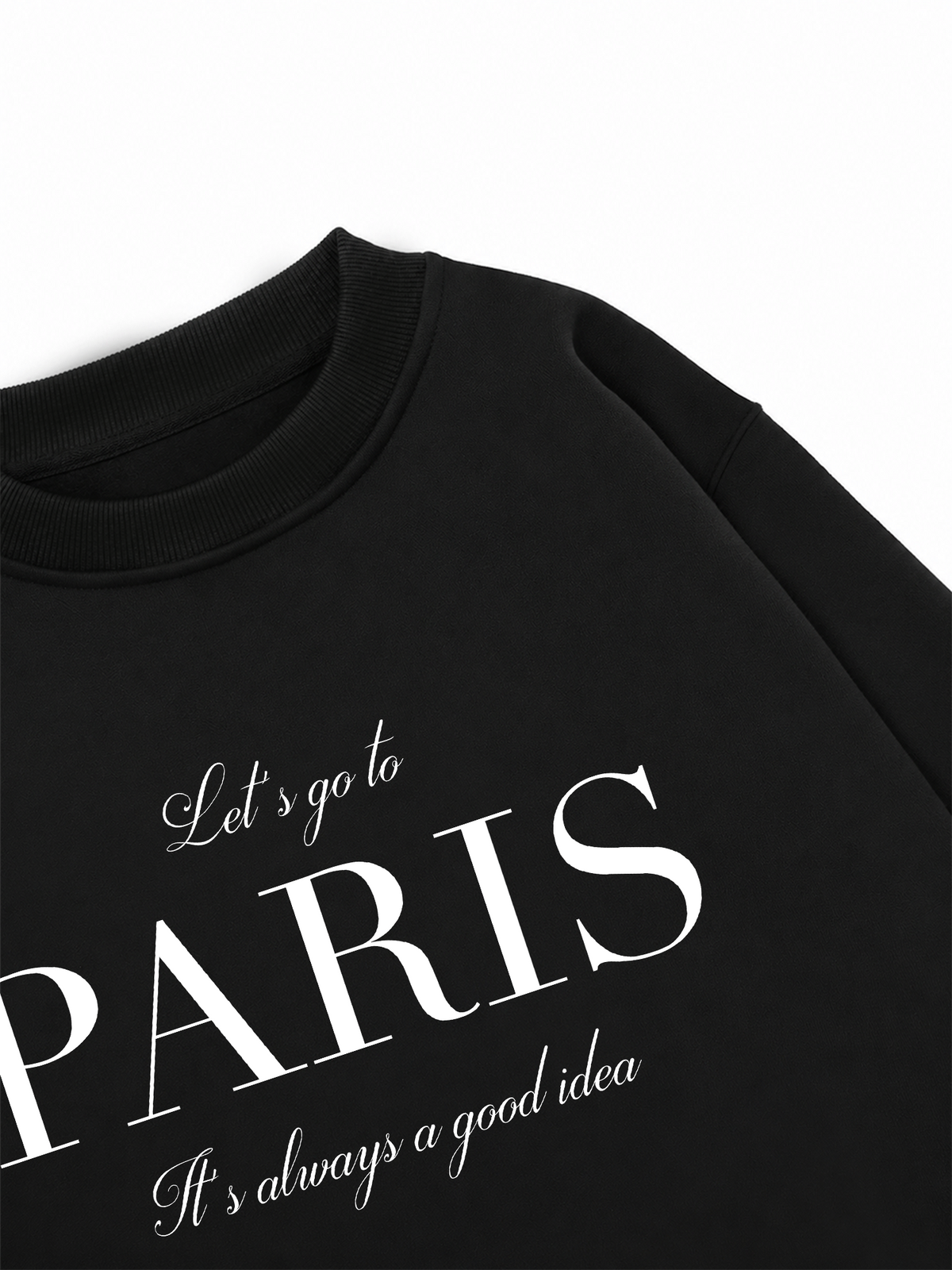 Áo Sweater Nỉ Hai Da City Let's go to Paris