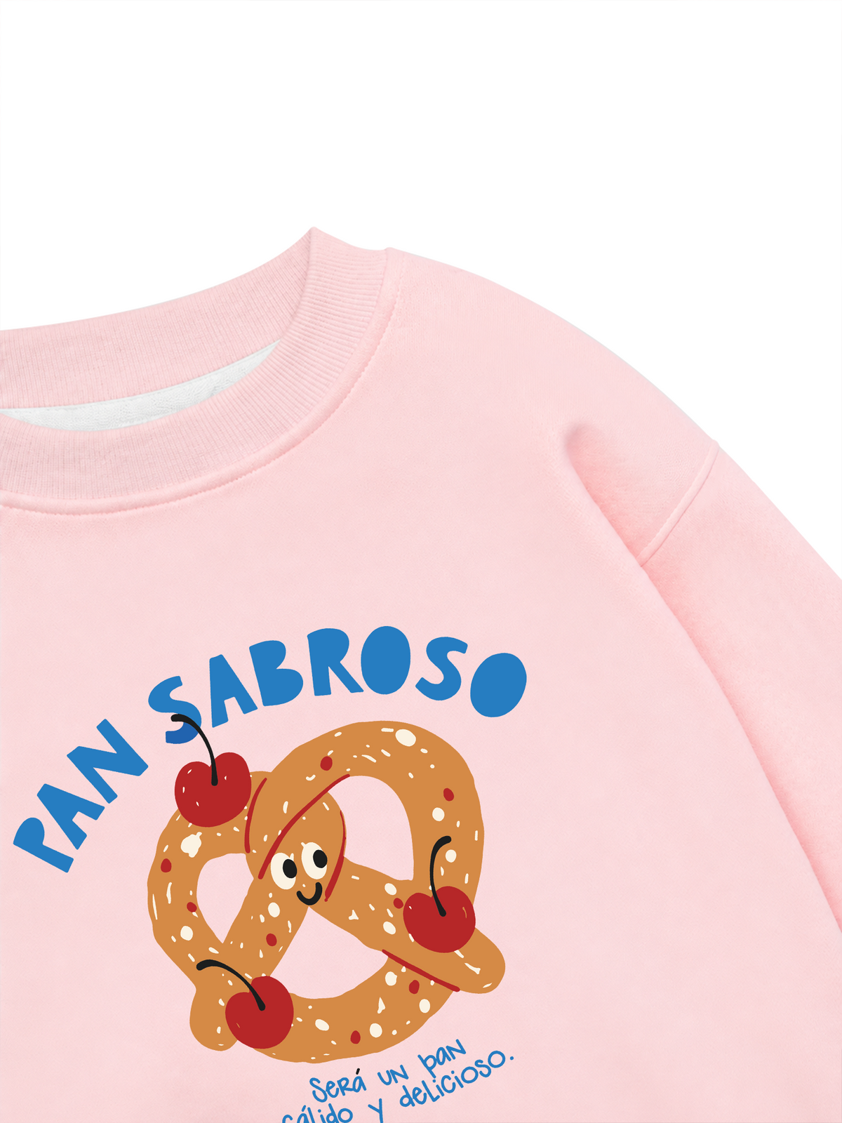 Áo Sweater Nỉ Hai Da Pretzel