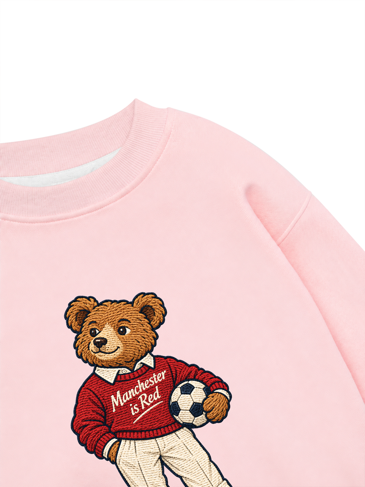 Áo Sweater Nỉ Hai Da MUFC Bear