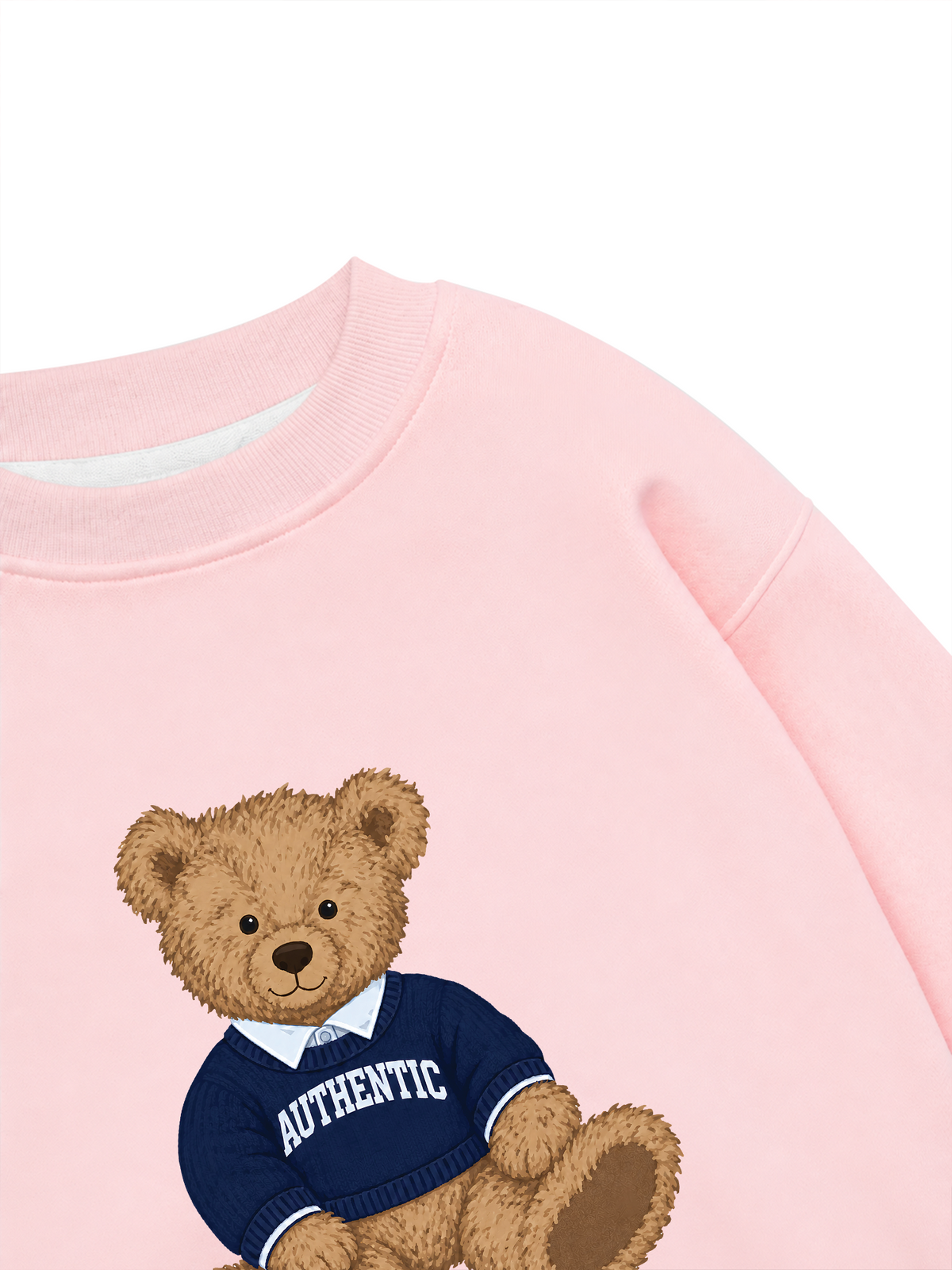 Áo Sweater Nỉ Hai Da Authentic Bear