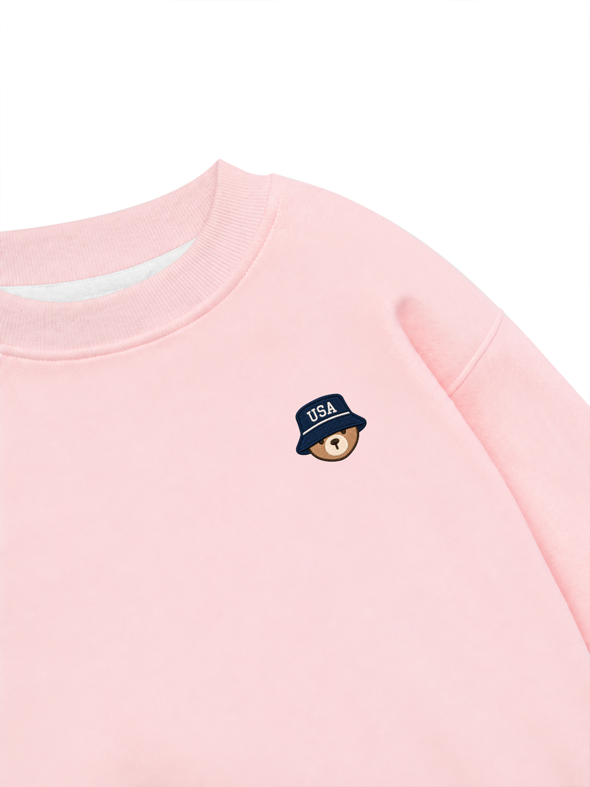 Áo Sweater Nỉ Hai Da USA Bear