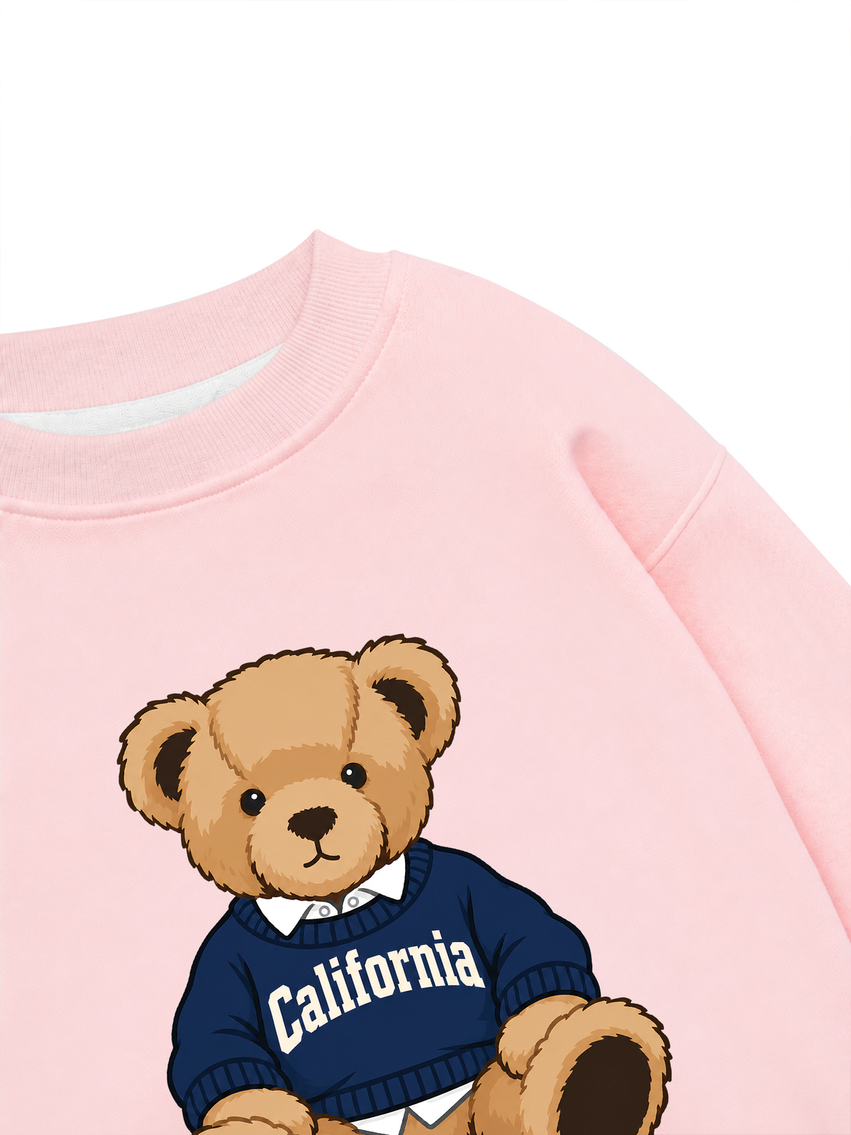 Áo Sweater Nỉ Hai Da City California Bear