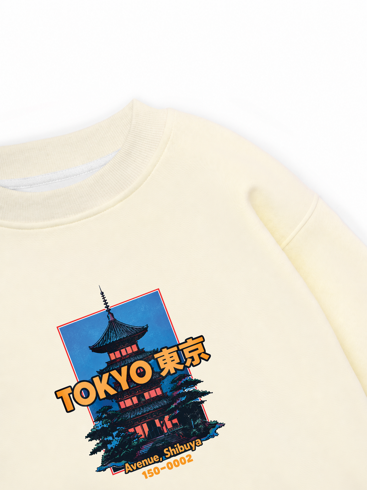 Áo Sweater Nỉ Hai Da Tokyo Shibuya